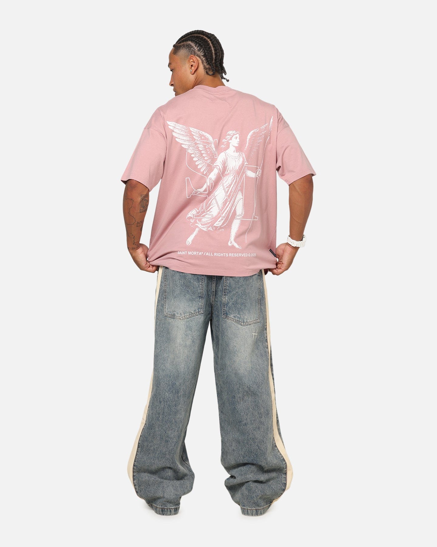 Saint Morta Archangel T - Shirt Dusty Pink