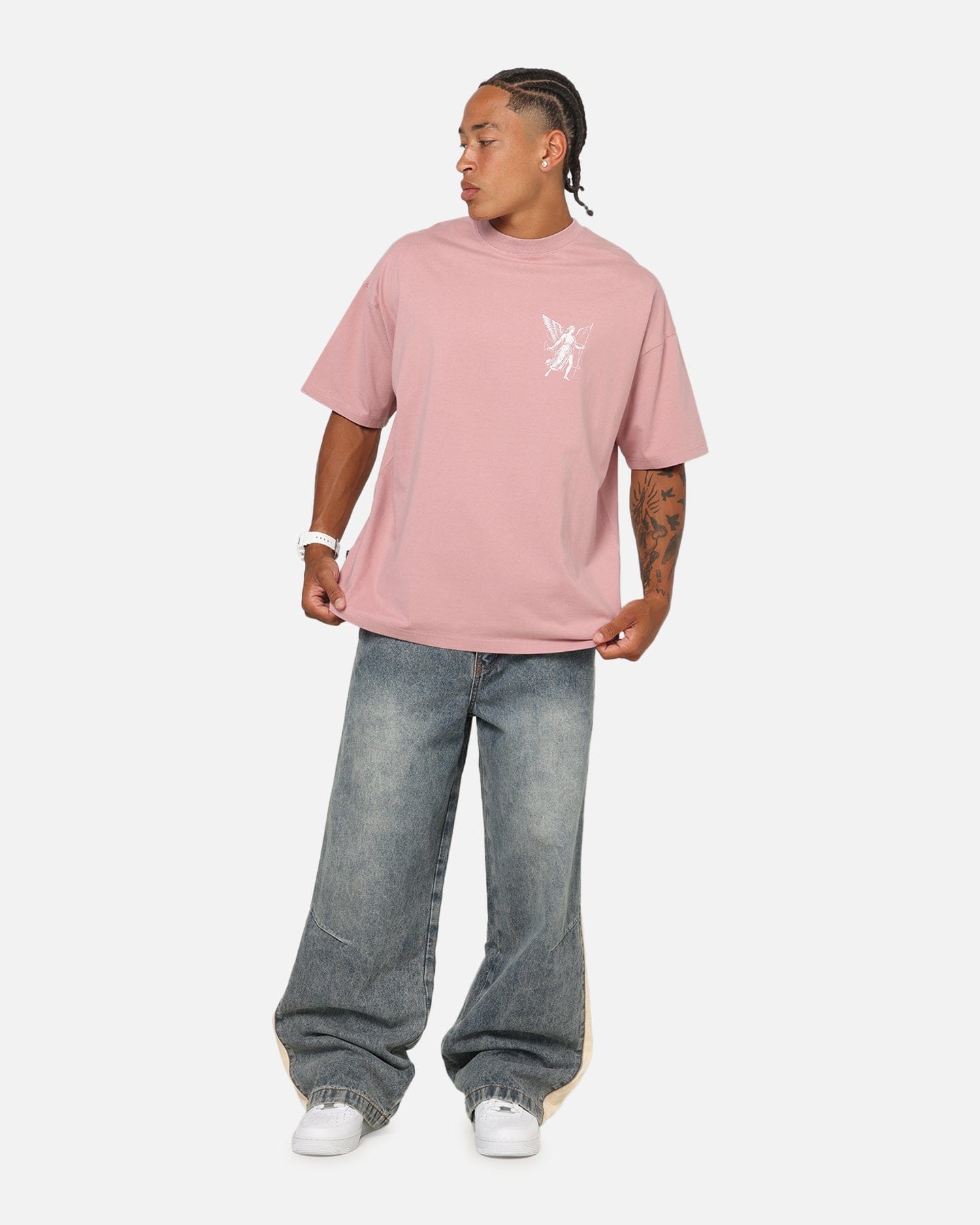 Saint Morta Archangel T - Shirt Dusty Pink