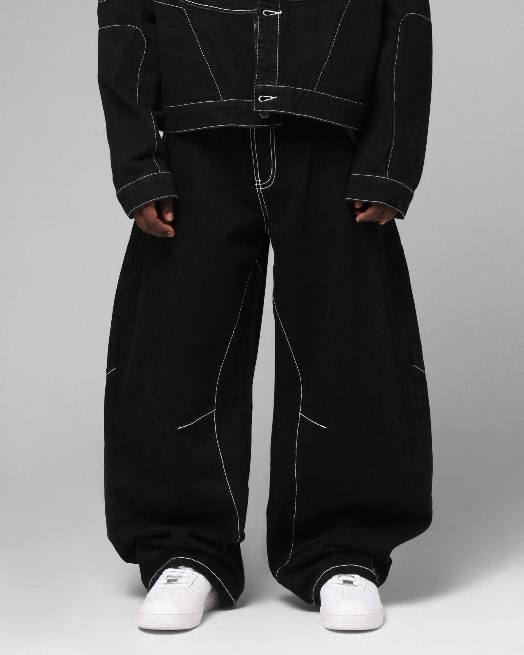 Loiter Biker Raver Jeans Black
