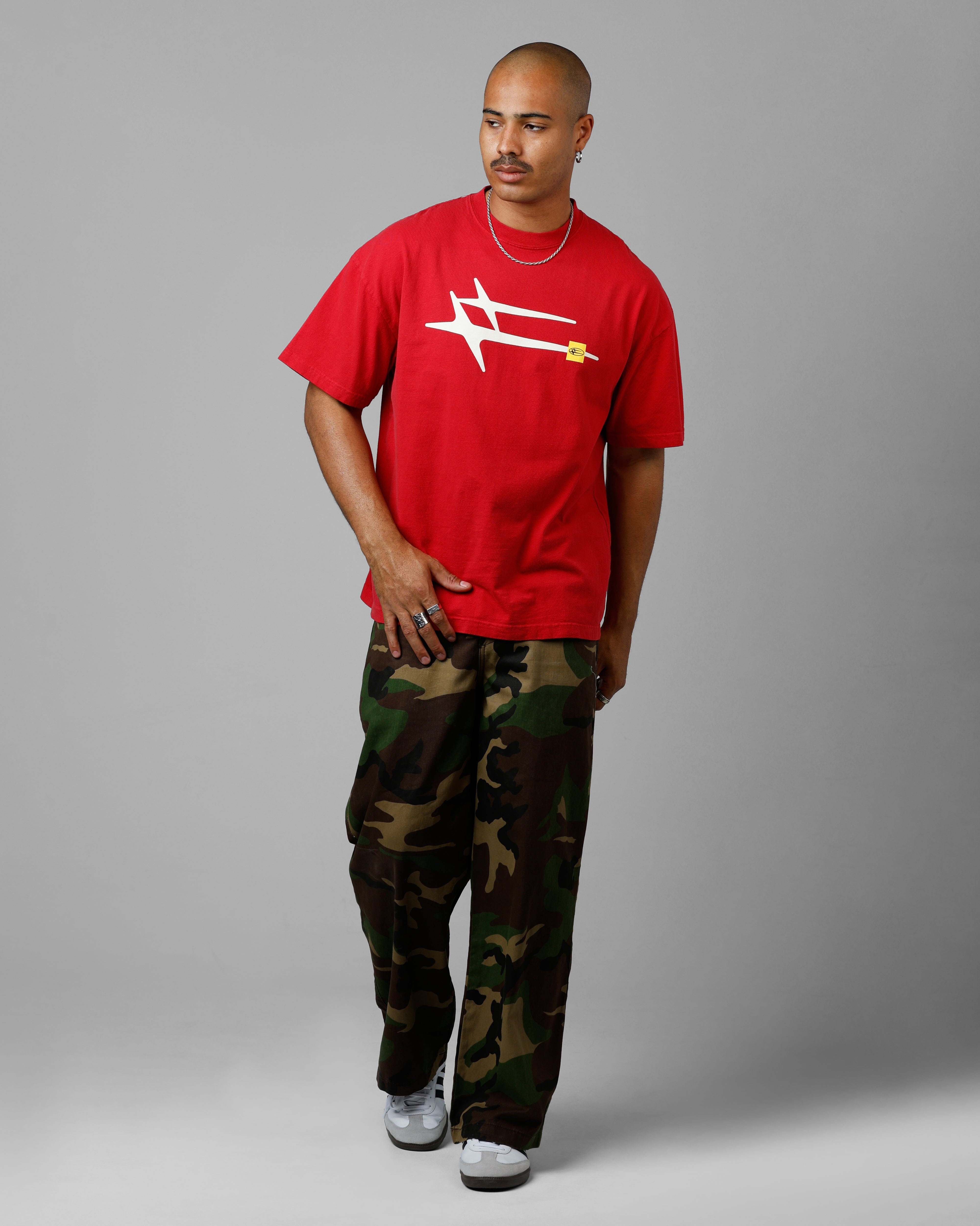 Loiter Hybrid T - Shirt Red