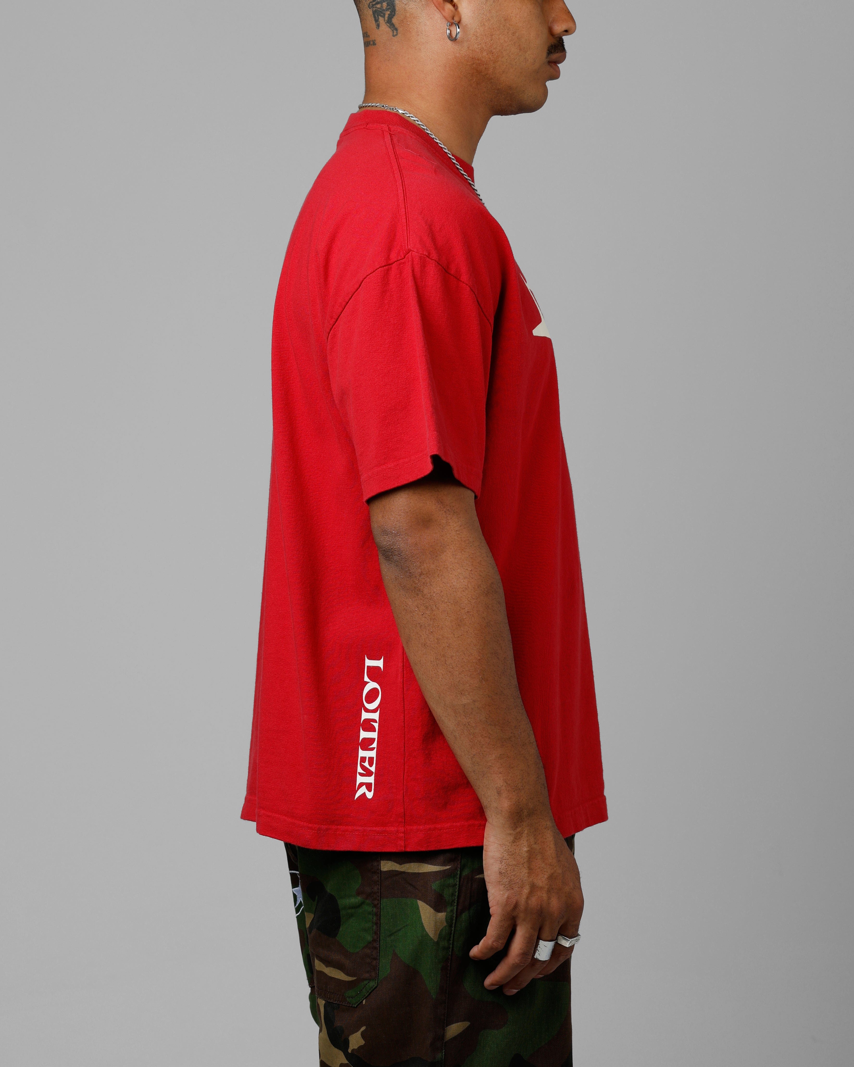 Loiter Hybrid T - Shirt Red