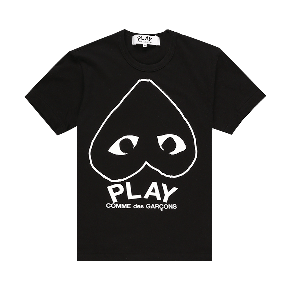 Comme des Garçons PLAY Heart Outline Shirt Black