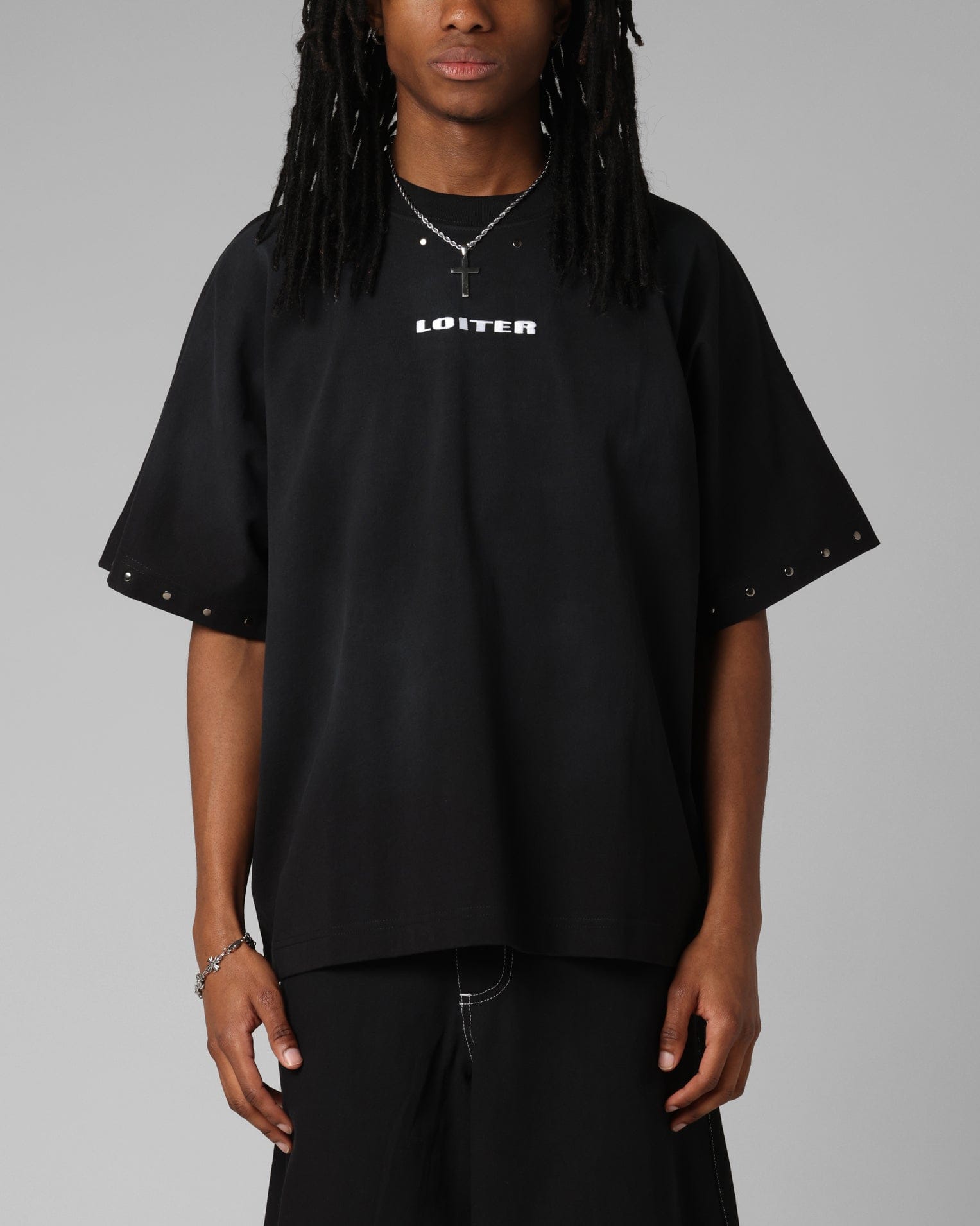 Loiter Opaque Boxy T - Shirt Black