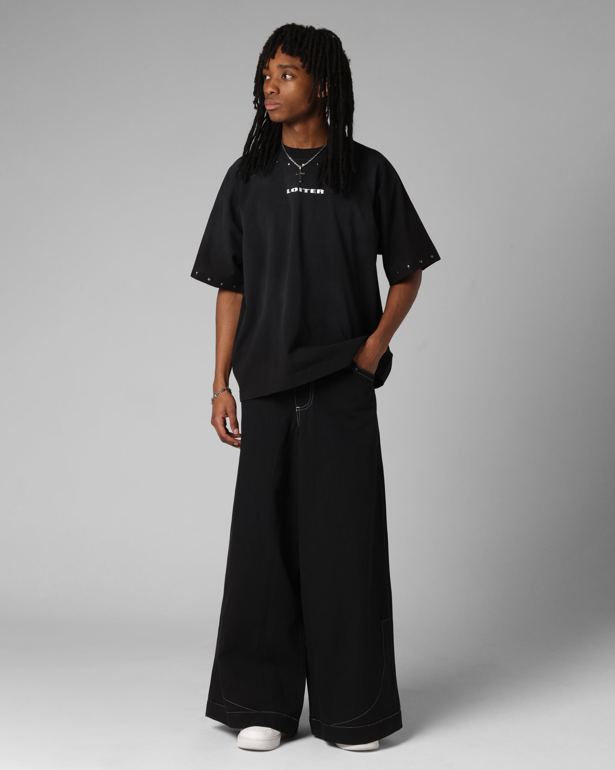 Loiter Opaque Boxy T - Shirt Black