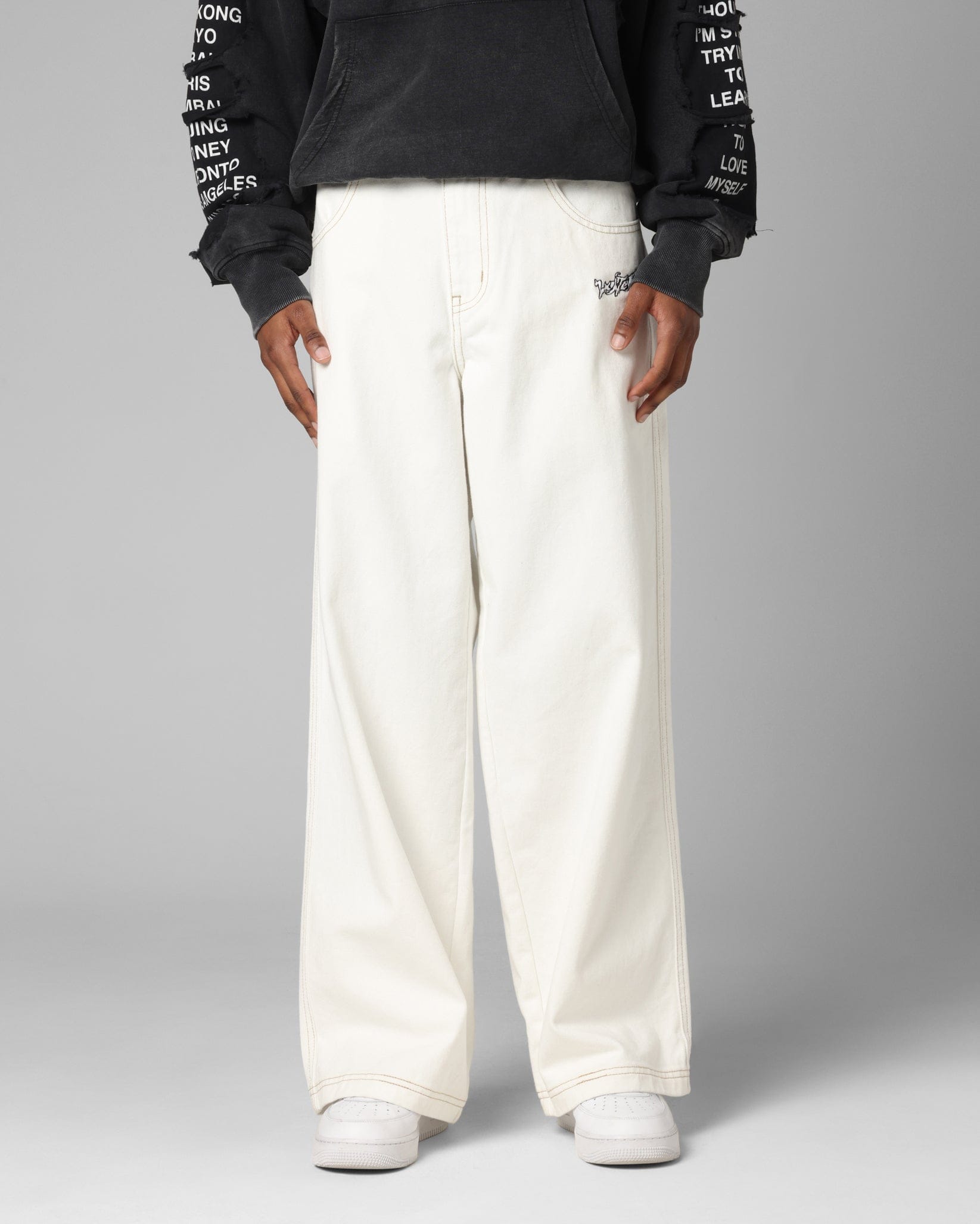 Loiter Star Born Jeans Off White