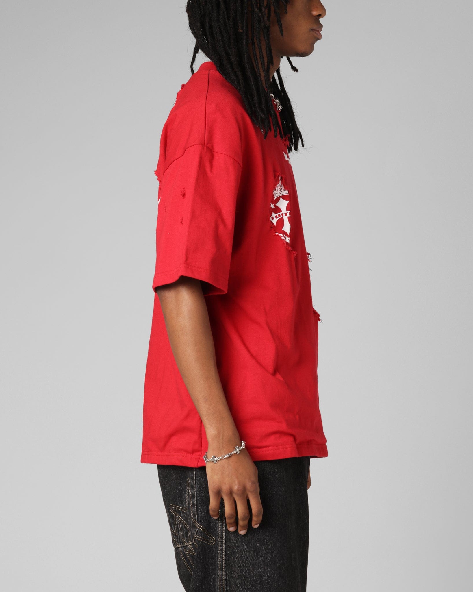 Loiter Destruction T - Shirt Red