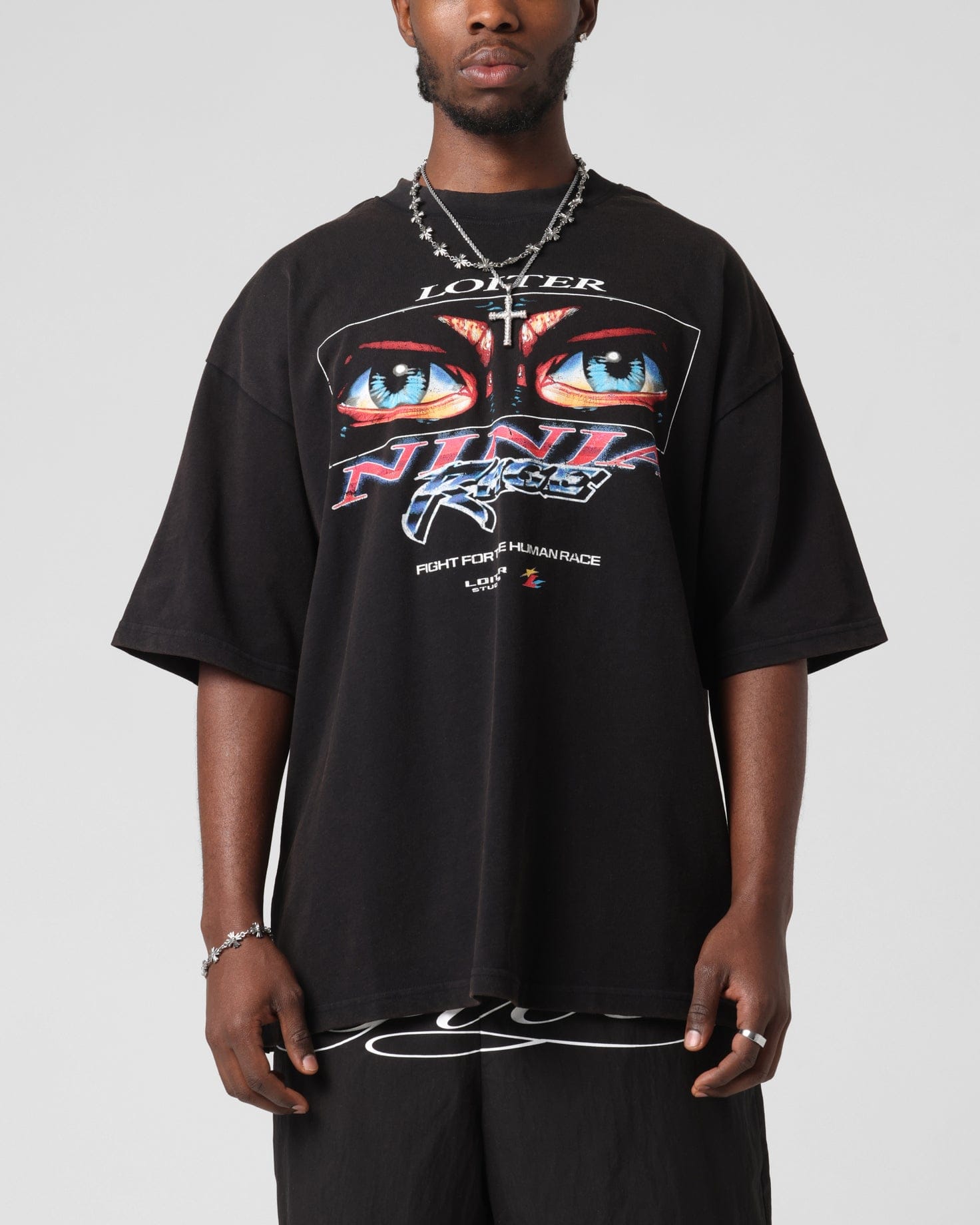 Loiter Ninja Vintage T - Shirt Vintage Black