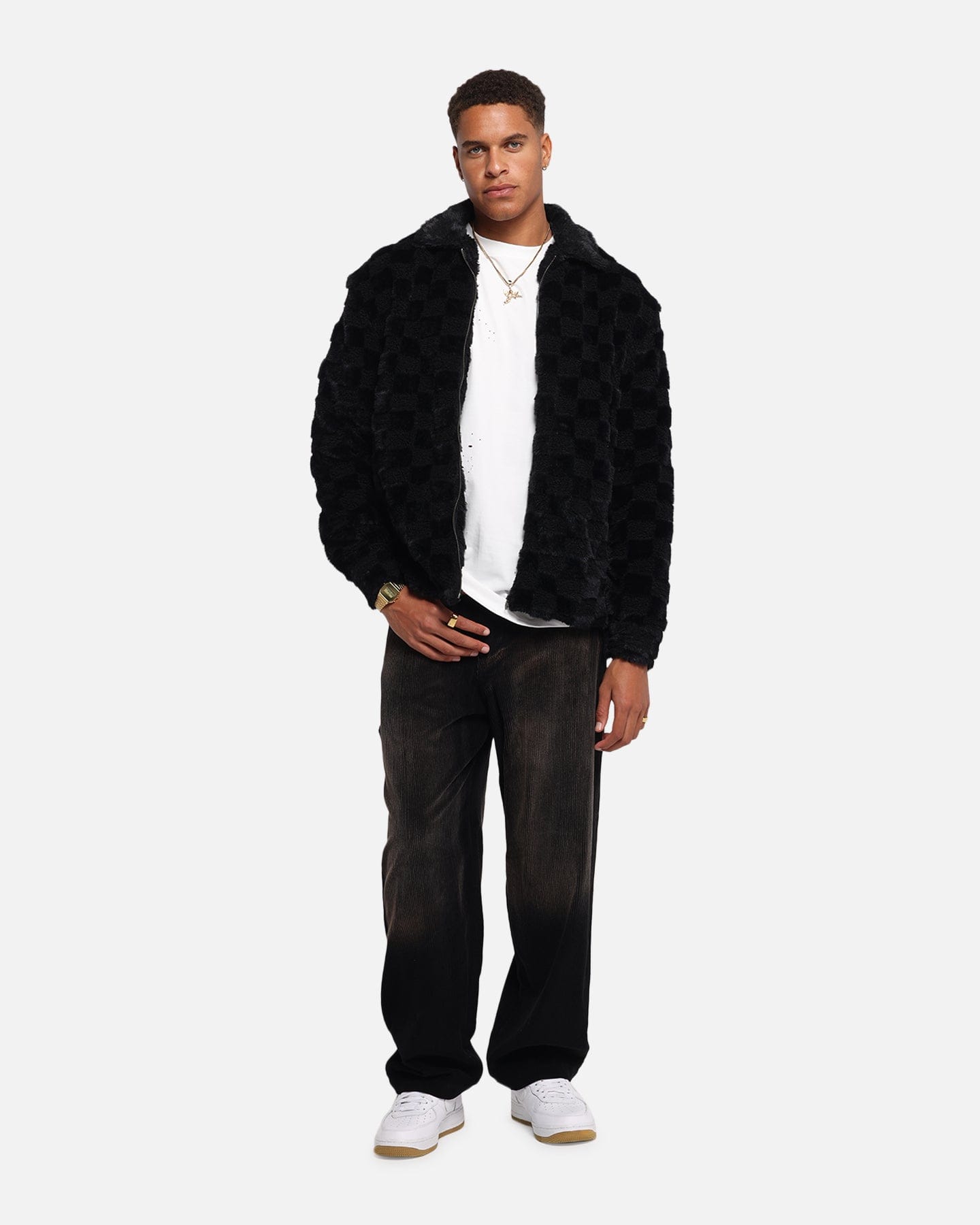 XXIII Corduroy Wash Pants Black