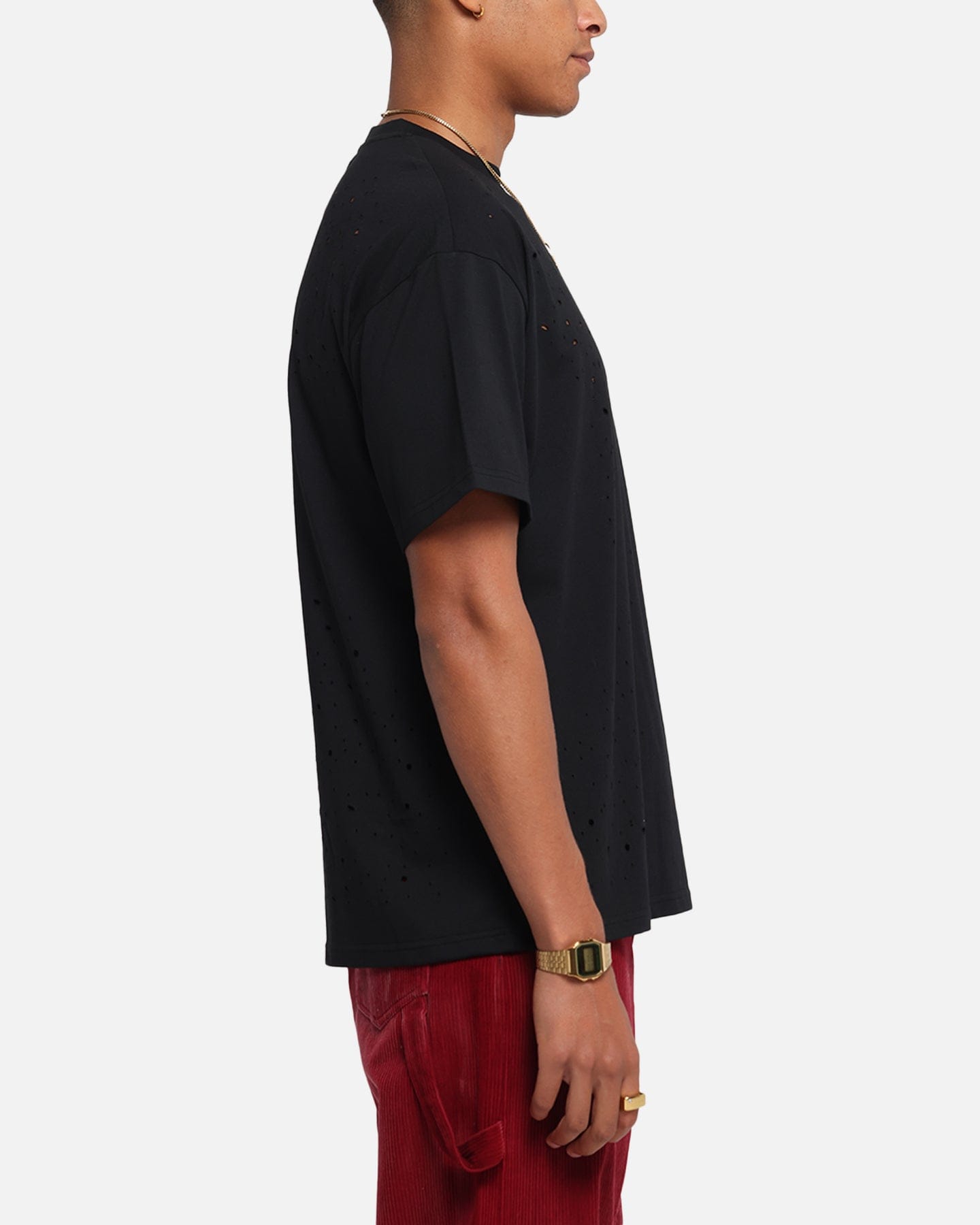XXIII Distressed T - Shirt Black