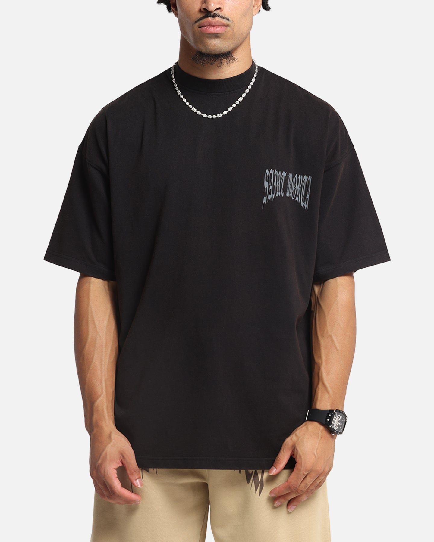 Saint Morta Vill Park Boxy T - Shirt Vintage Black