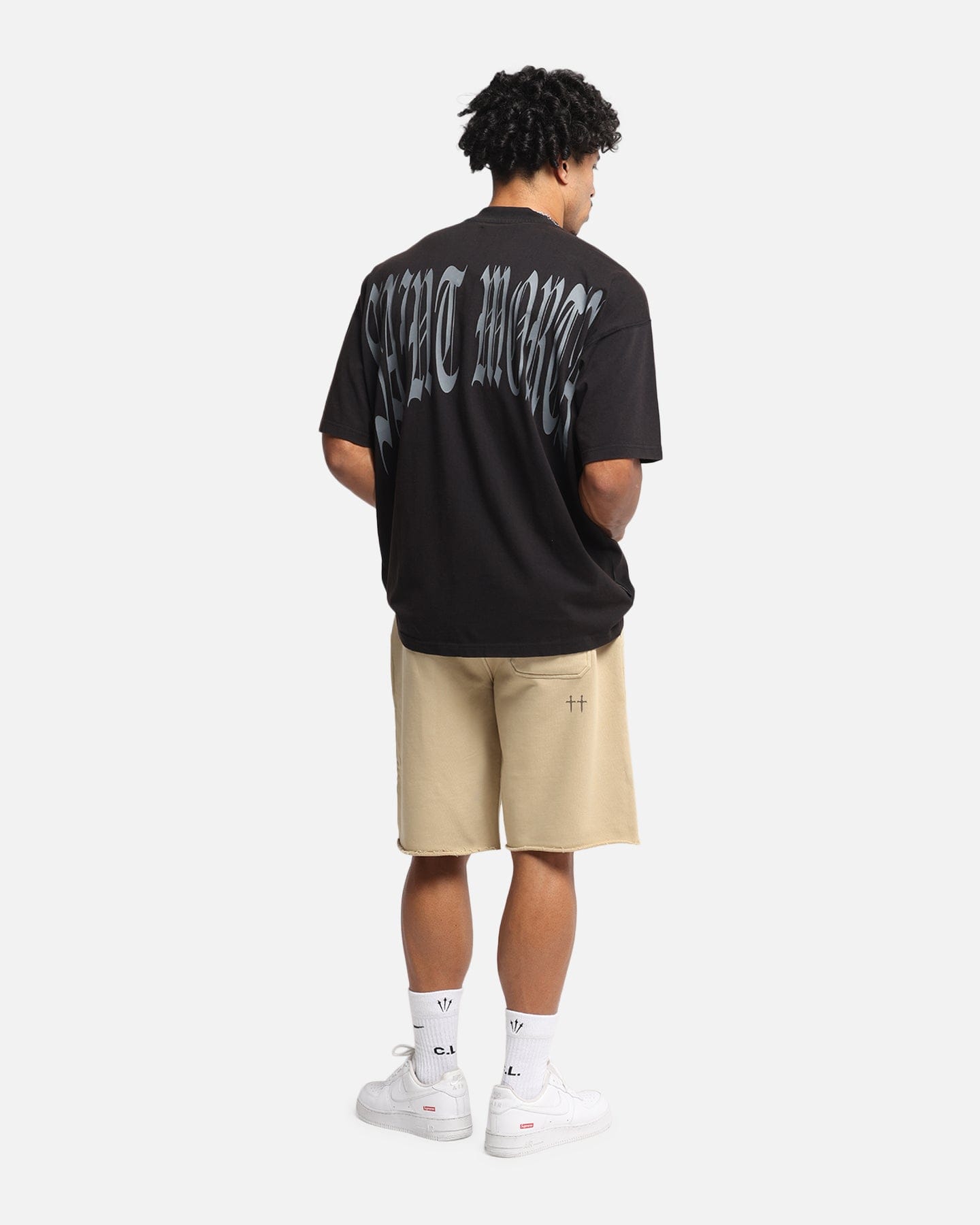 Saint Morta Vill Park Boxy T - Shirt Vintage Black