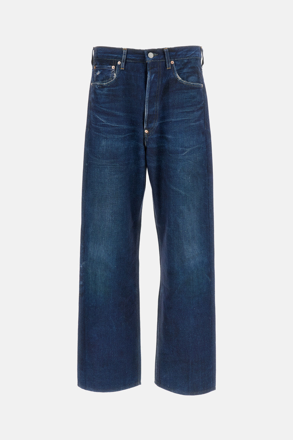 Junya Watanabe X LEVI'S PANTALONI EFFETTO DENIM STAMPATO