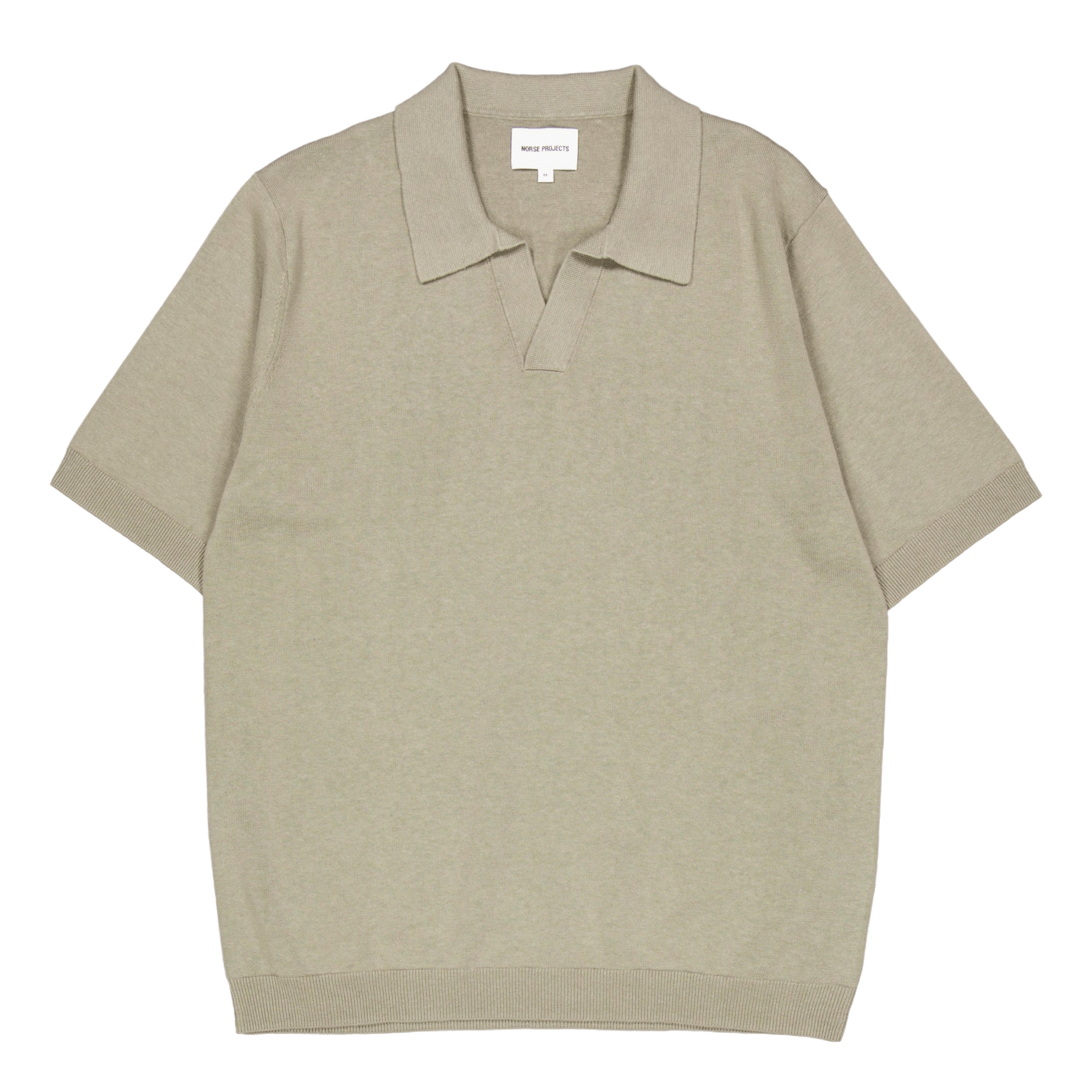 Norse Projects Leif Cotton Linen Polo Clay