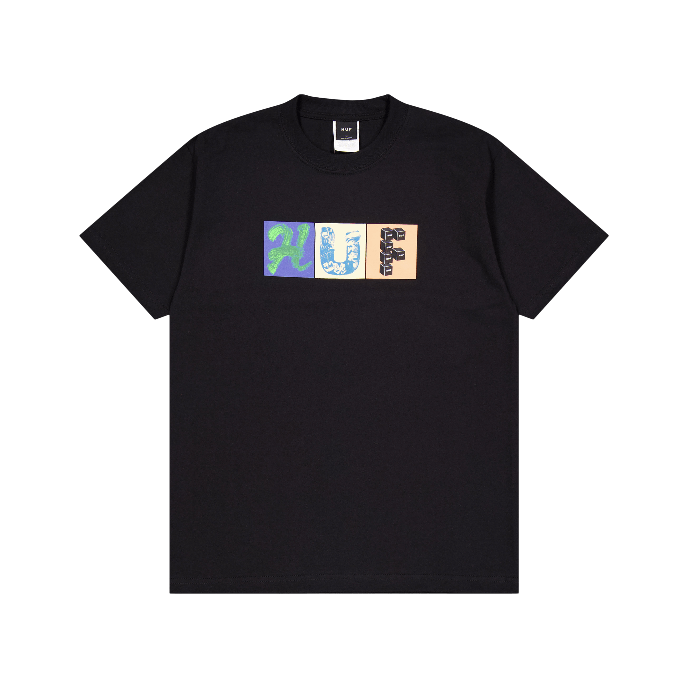 HUF Threemix S/s T-Shirt Black