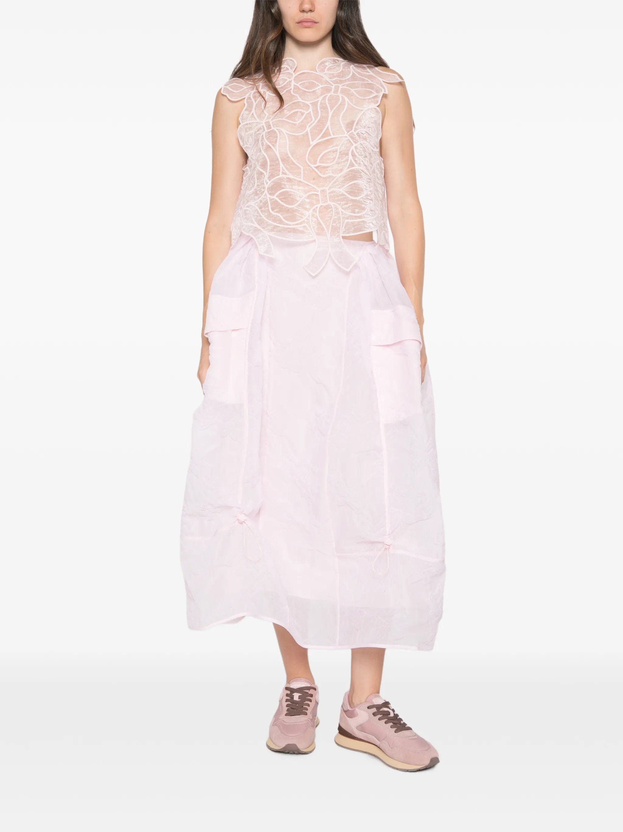 Cecilie Bahnsen Papillon matelassé maxi skirt