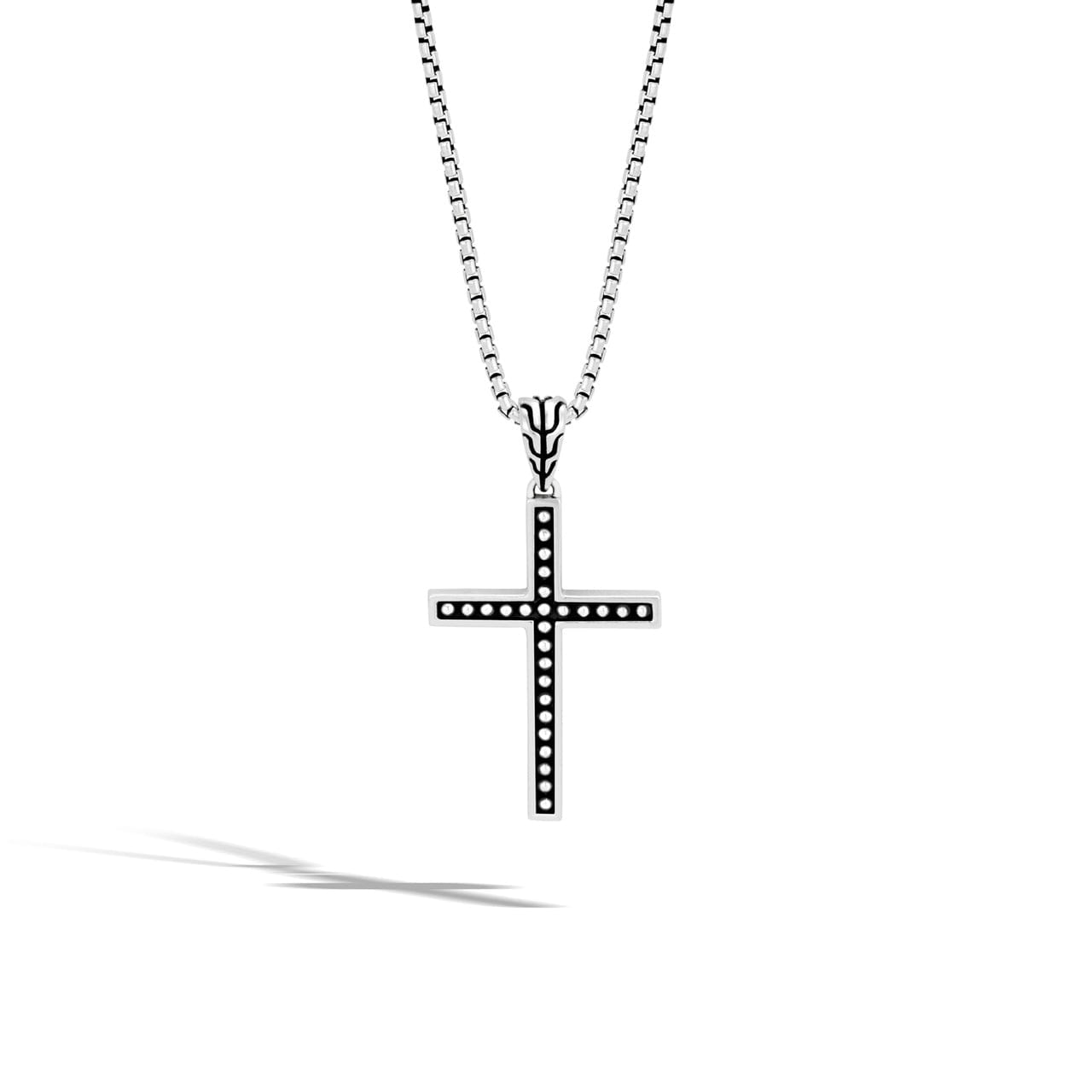 John Hardy Men's Classic Chain Jawan Sterling Silver Cross Pendant