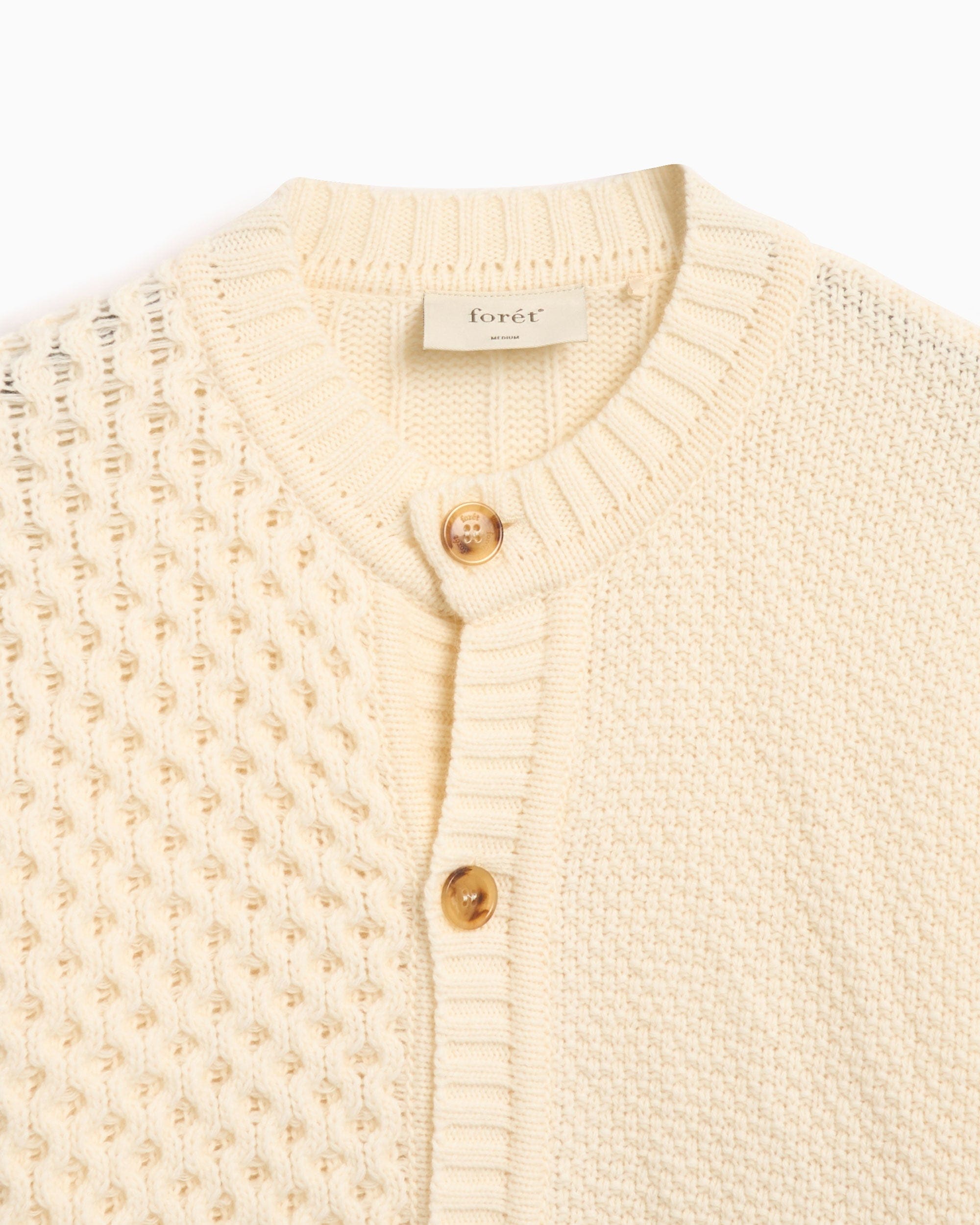 Forét Cardigan forét Hybrid Men's Cable Cardigan para hombre