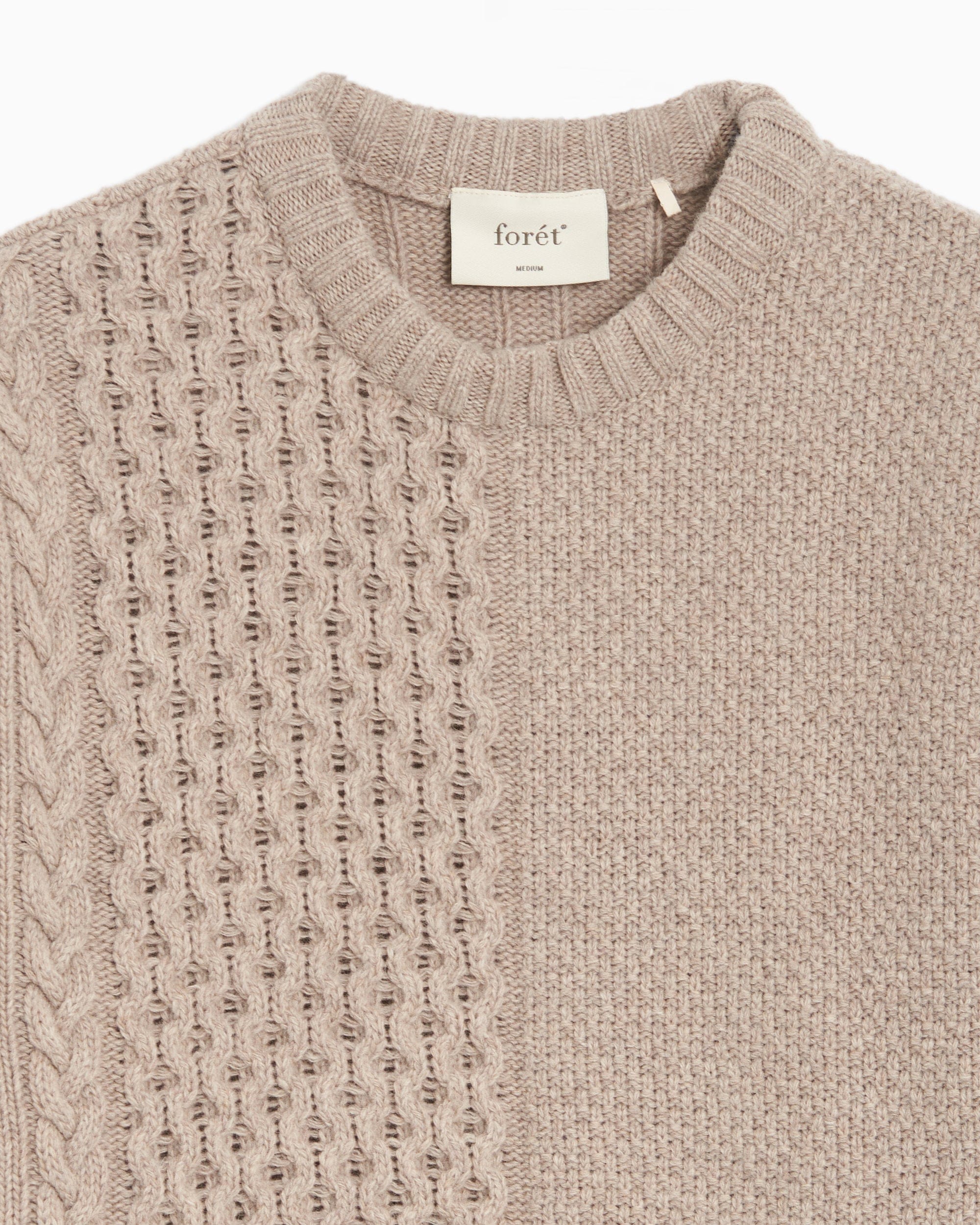 Forét Jersey forét Hybrid Men's Cable Knit Sweater para hombre