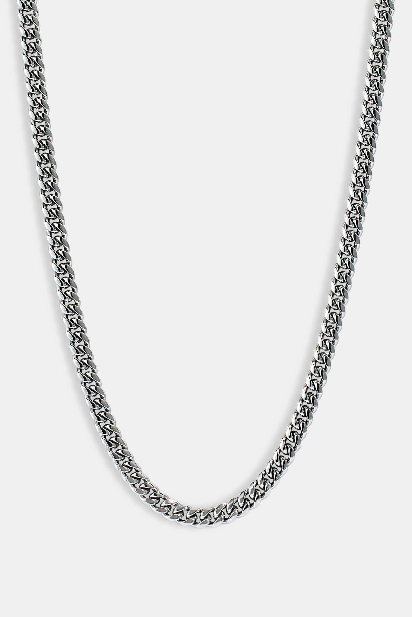 Cernucci Miami Cuban Chain - 8 mm - White