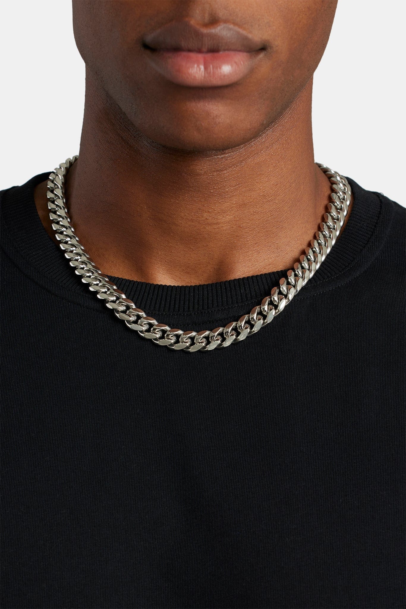 Cernucci Miami Cuban Link Chain - 12 mm - White
