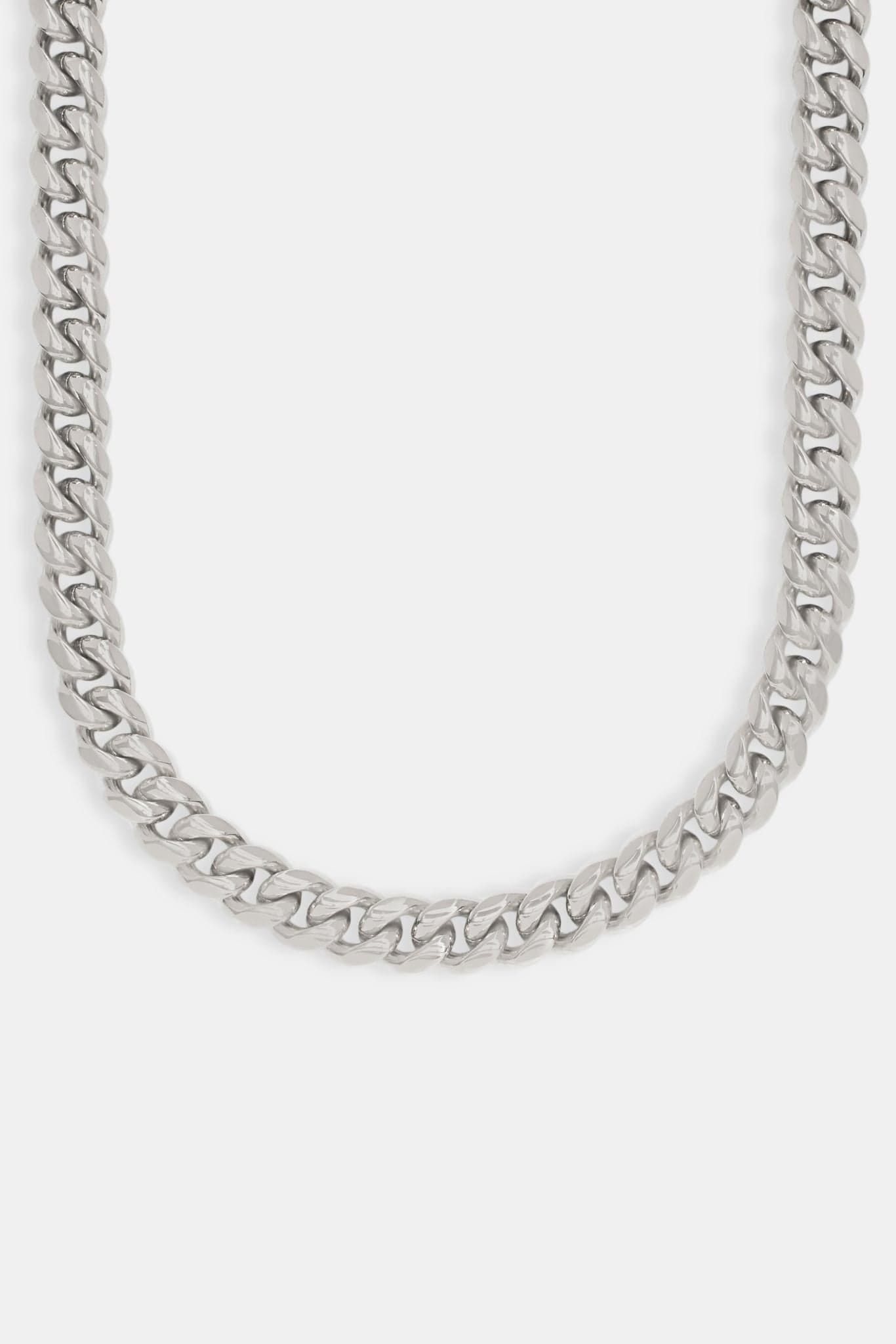 Cernucci Miami Cuban Link Chain - 12 mm - White