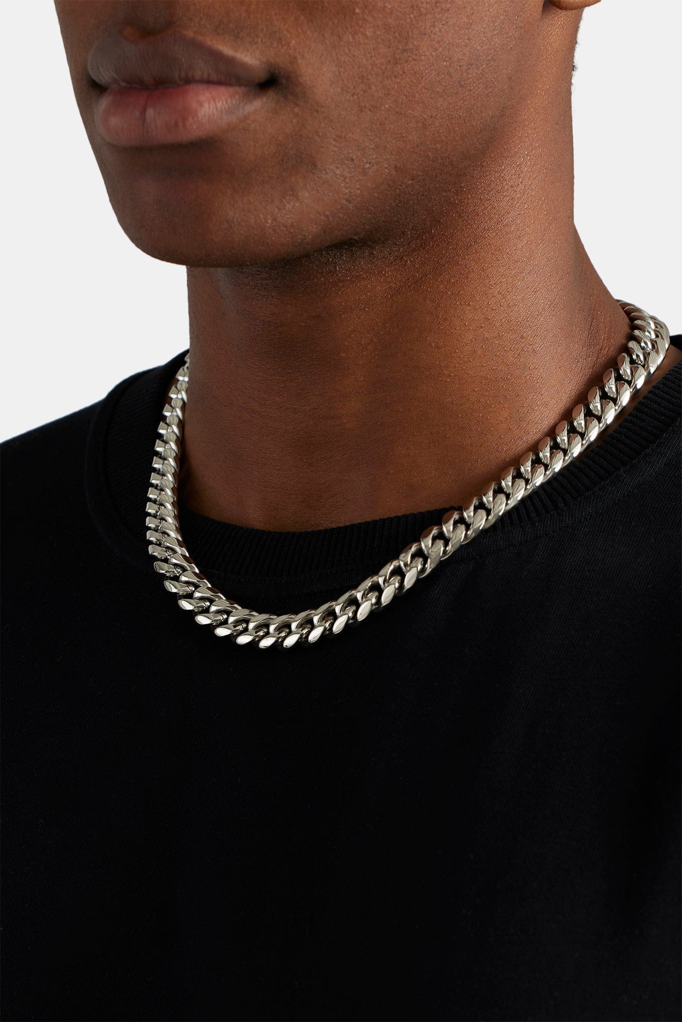 Cernucci Miami Cuban Link Chain - 12 mm - White