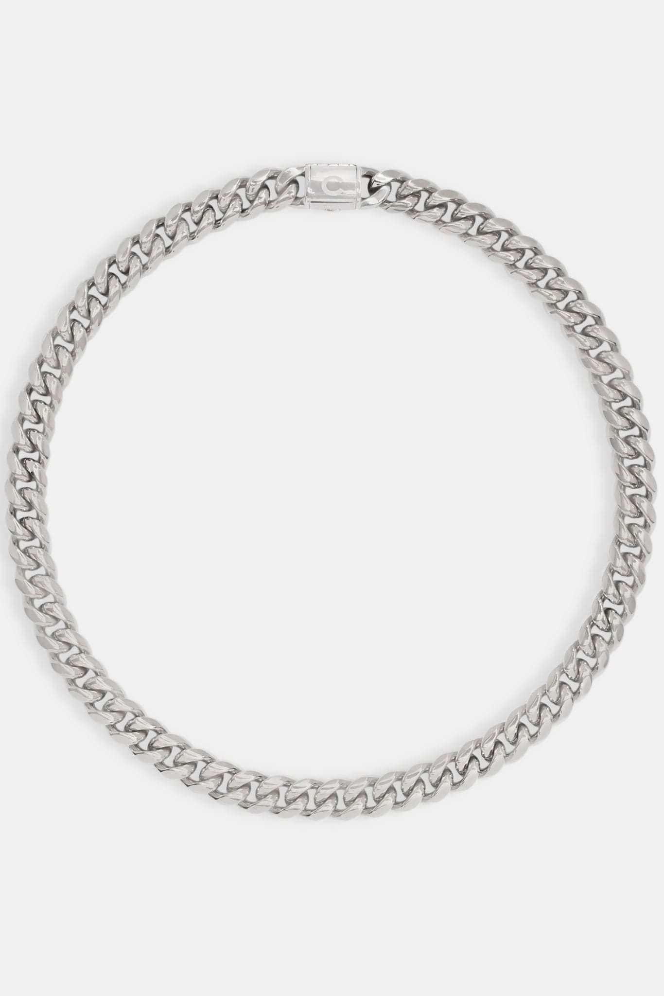Cernucci Miami Cuban Link Chain - 12 mm - White