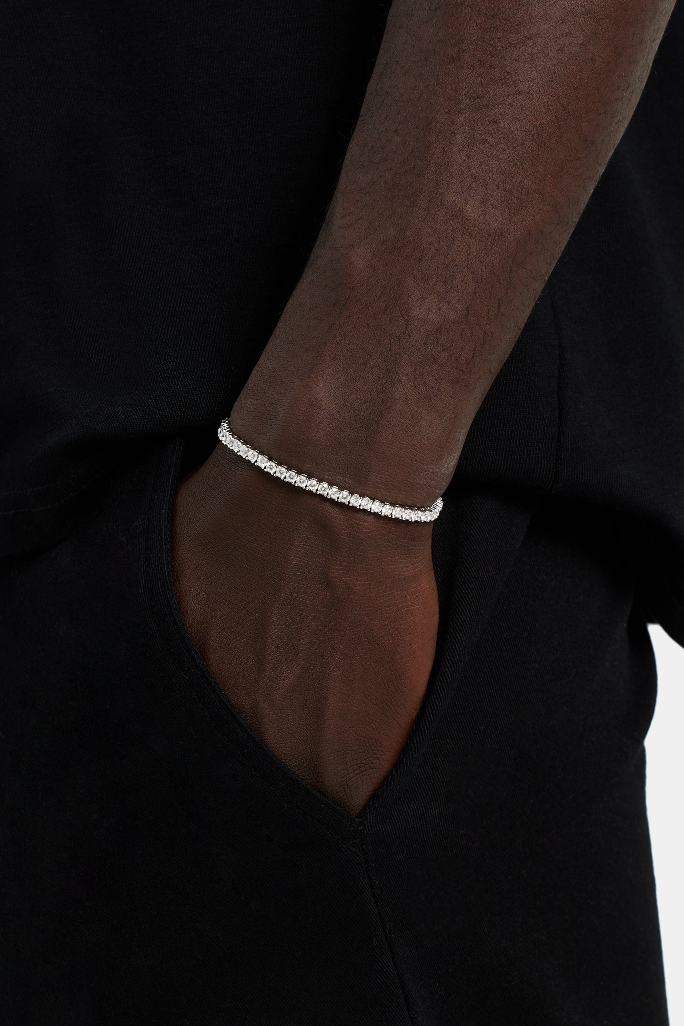 Cernucci Tennis Bracelet - 3 mm - White