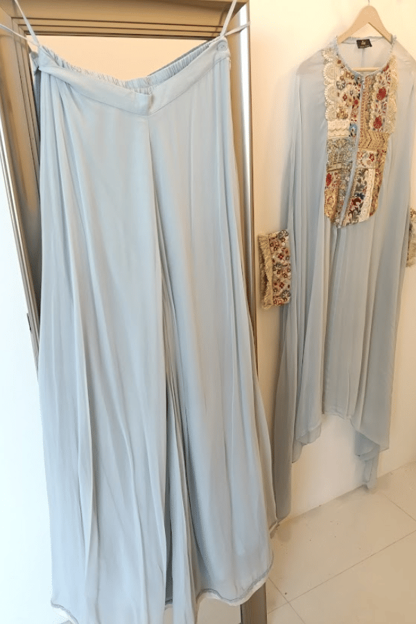 Sale Varun Bahl Embroidered Cape Kurta and Sharara Set