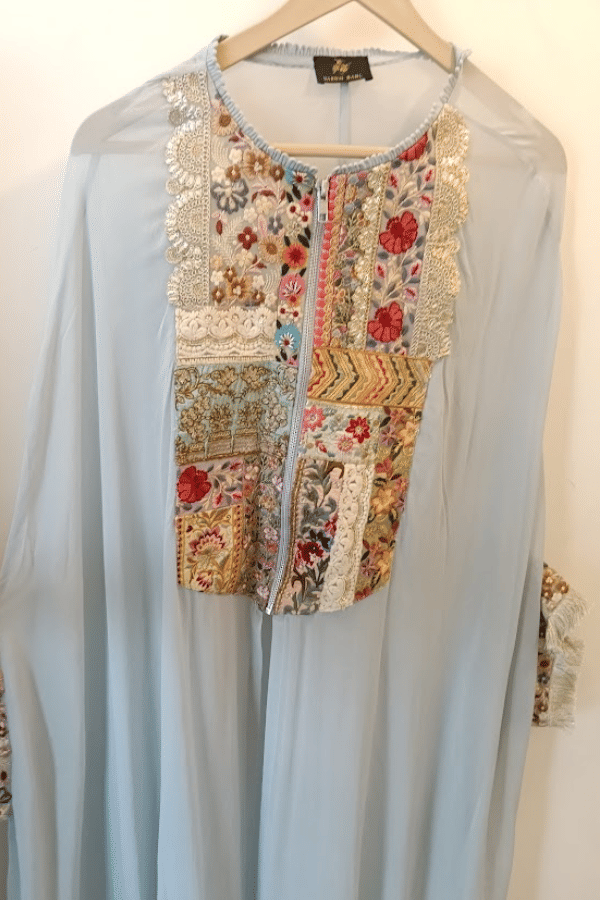 Sale Varun Bahl Embroidered Cape Kurta and Sharara Set