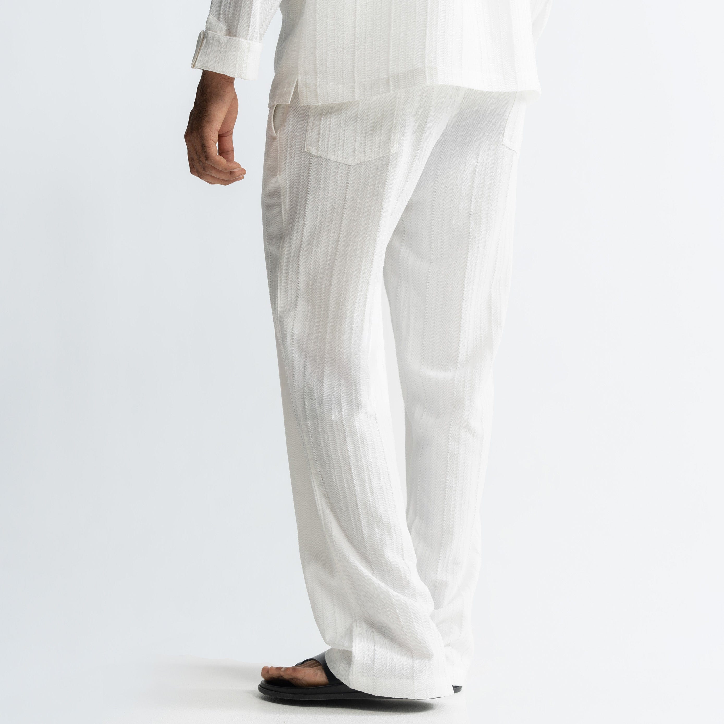 Warping Theories TWINE PANTS - WHITE
