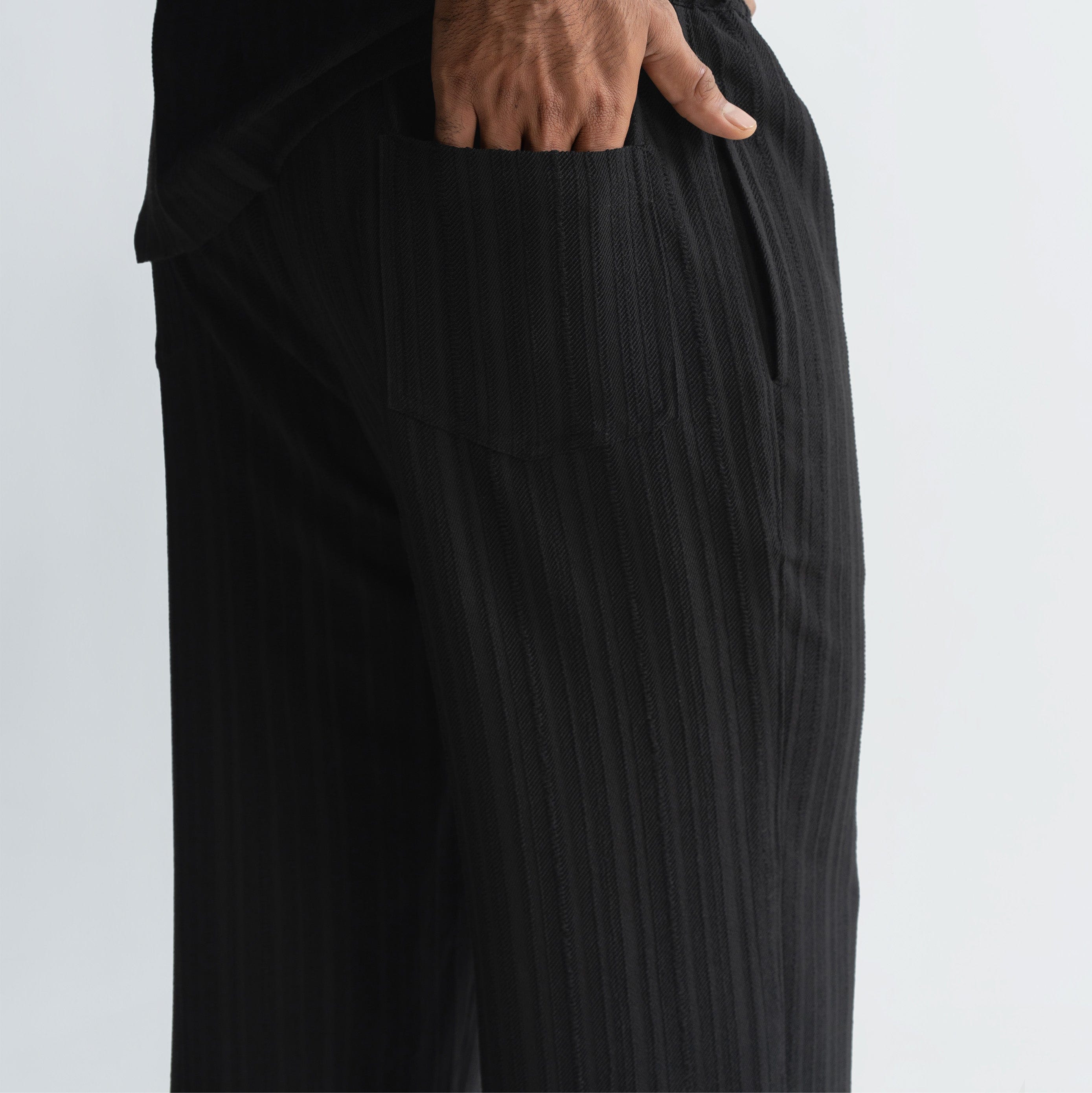 Warping Theories TWINE PANTS - BLACK