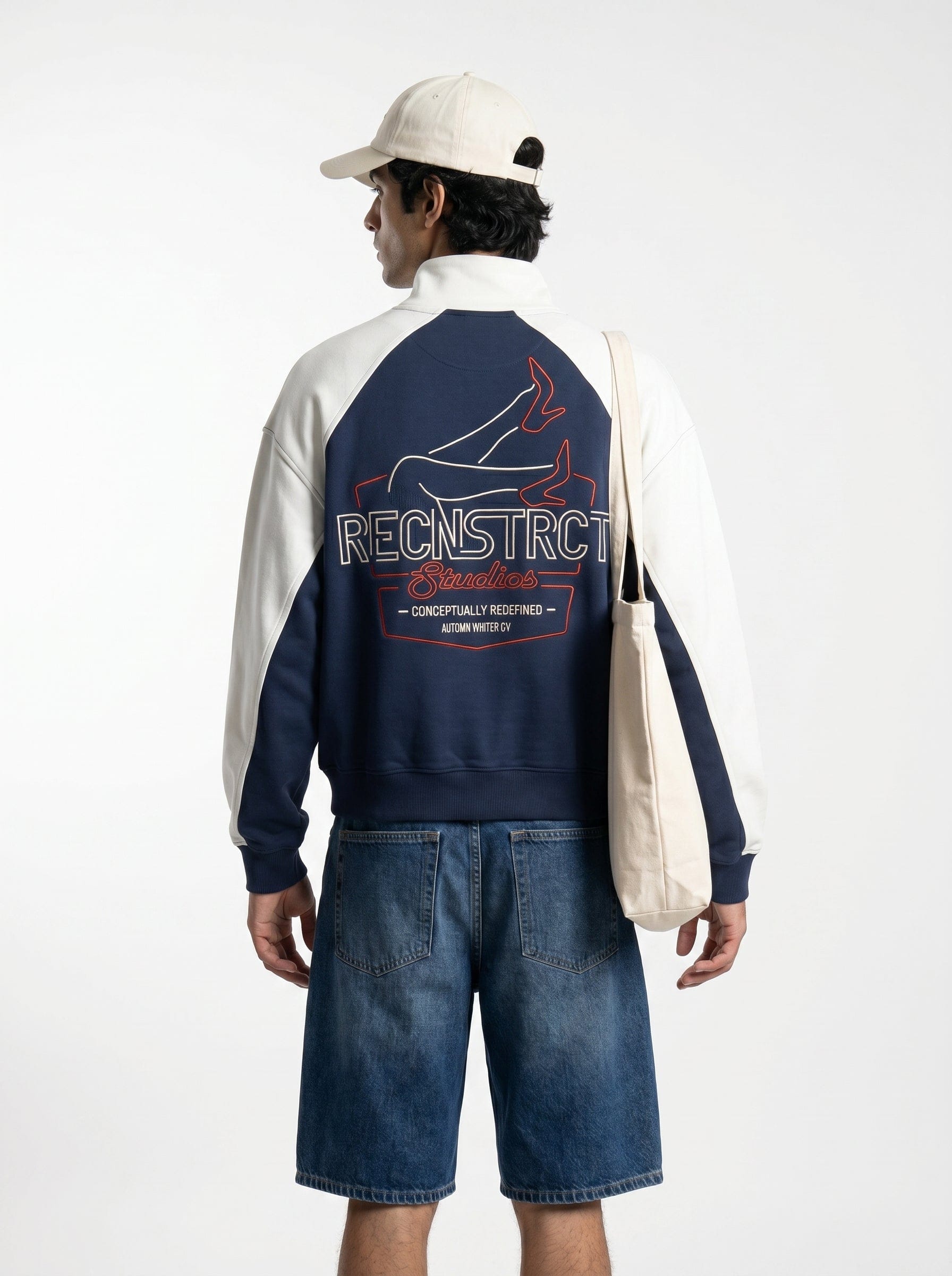 Recnstrct ScoreCounts sweatshirt - Navy Blue