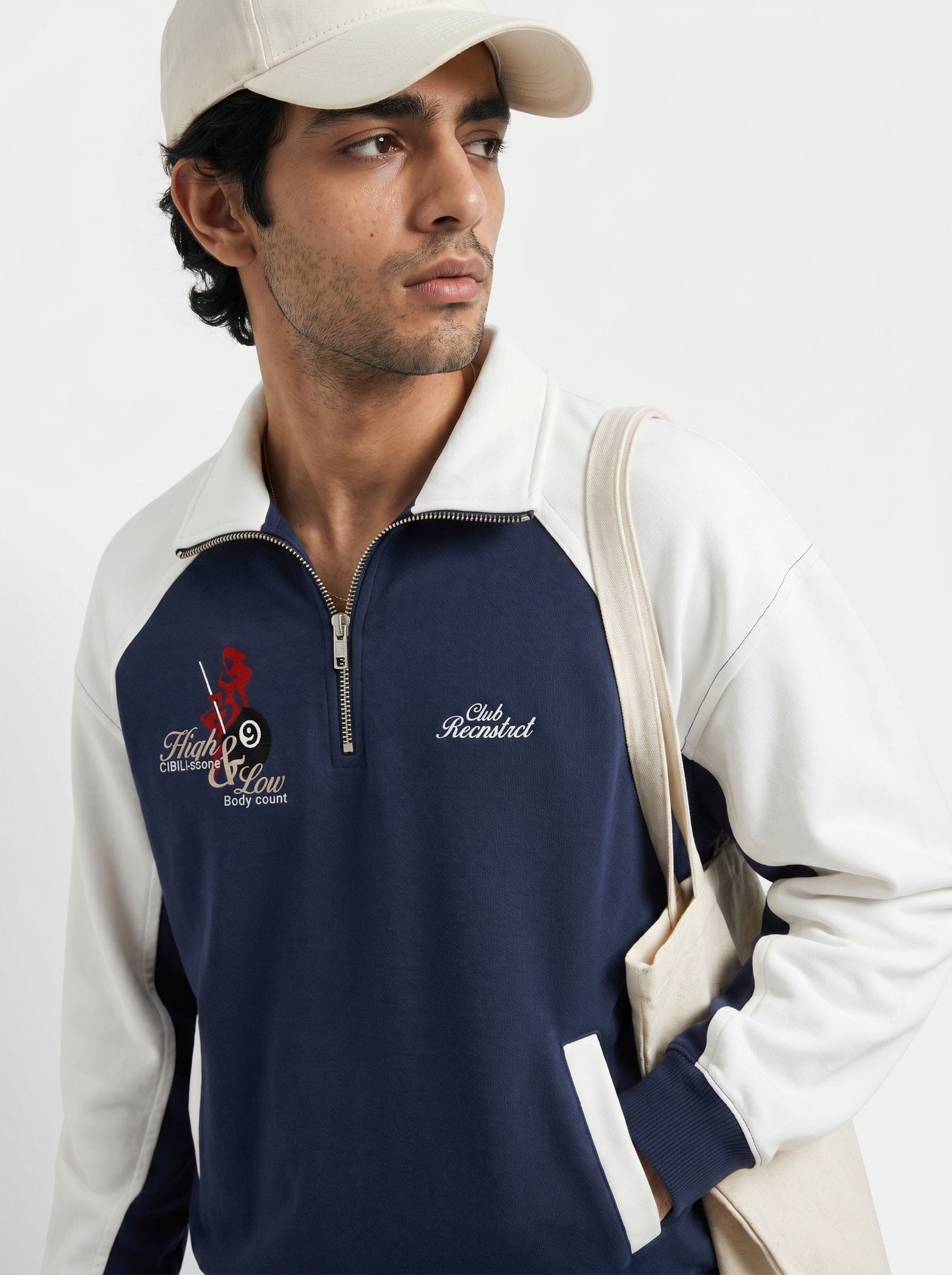 Recnstrct ScoreCounts sweatshirt - Navy Blue
