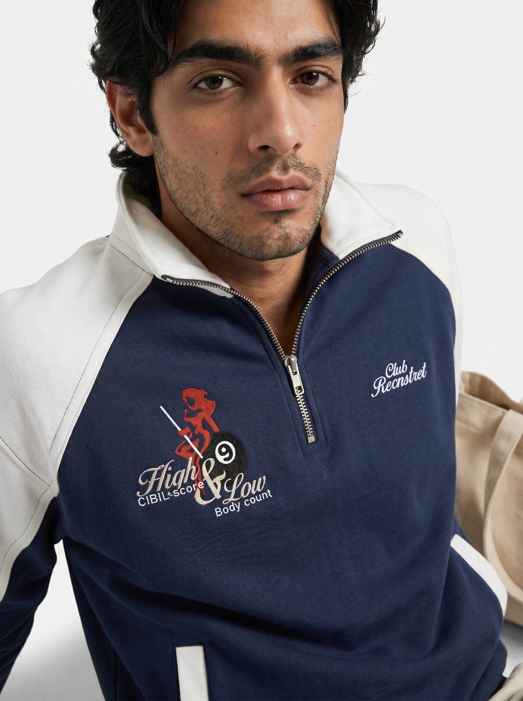 Recnstrct ScoreCounts sweatshirt - Navy Blue