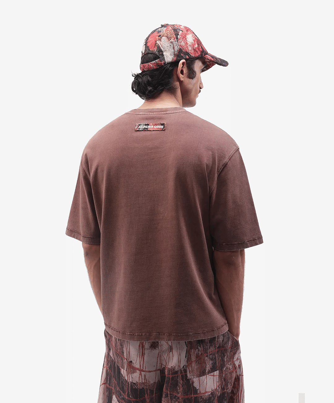 ALMOST GODS | TEMPLAR JACQUARD BOXY T-Shirt { PLUM