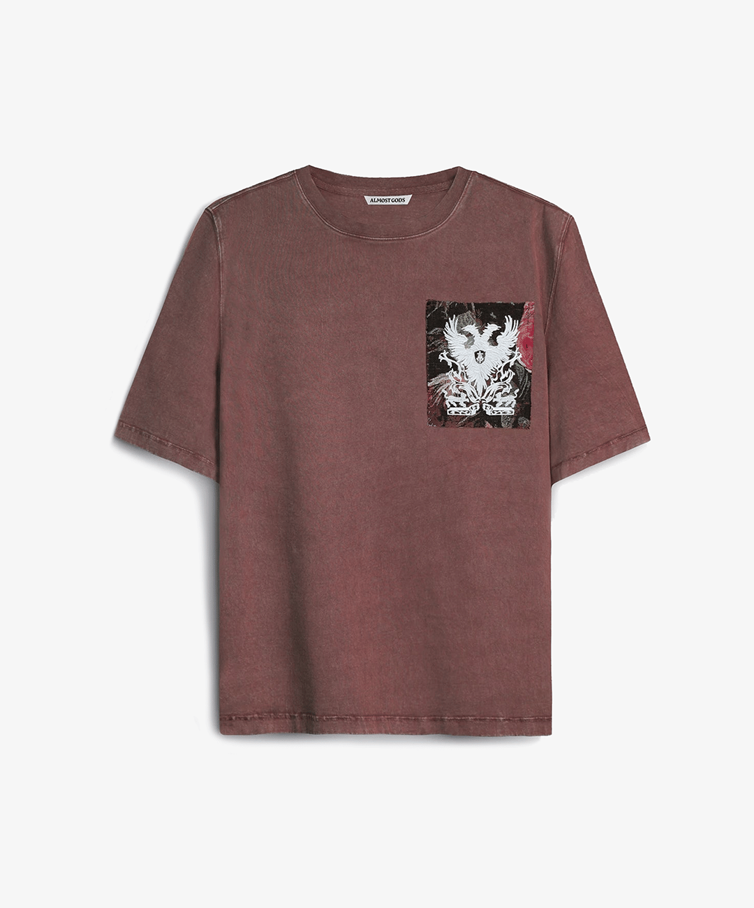ALMOST GODS | TEMPLAR JACQUARD BOXY T-Shirt { PLUM