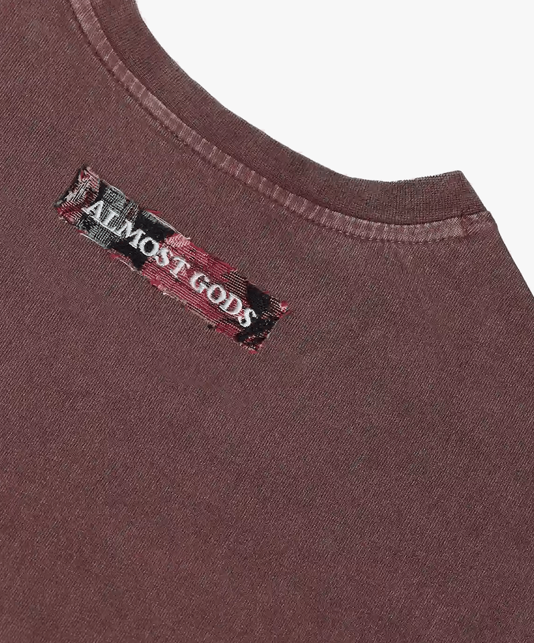 ALMOST GODS | TEMPLAR JACQUARD BOXY T-Shirt { PLUM