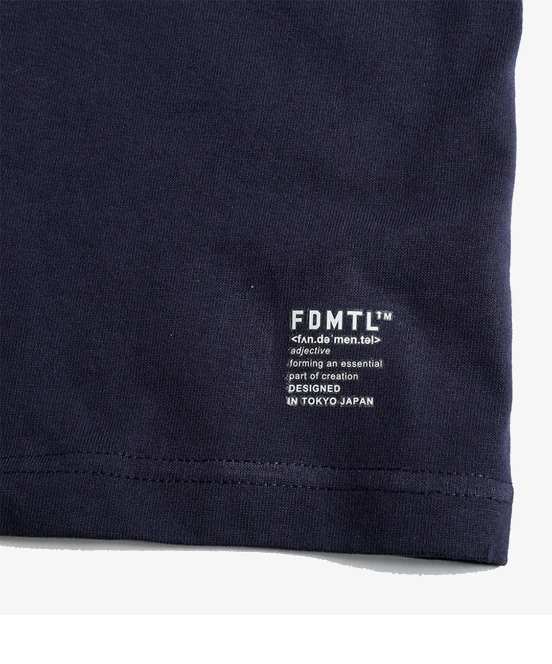 FDMTL | DENIM PRINT T-Shirt { NAVY