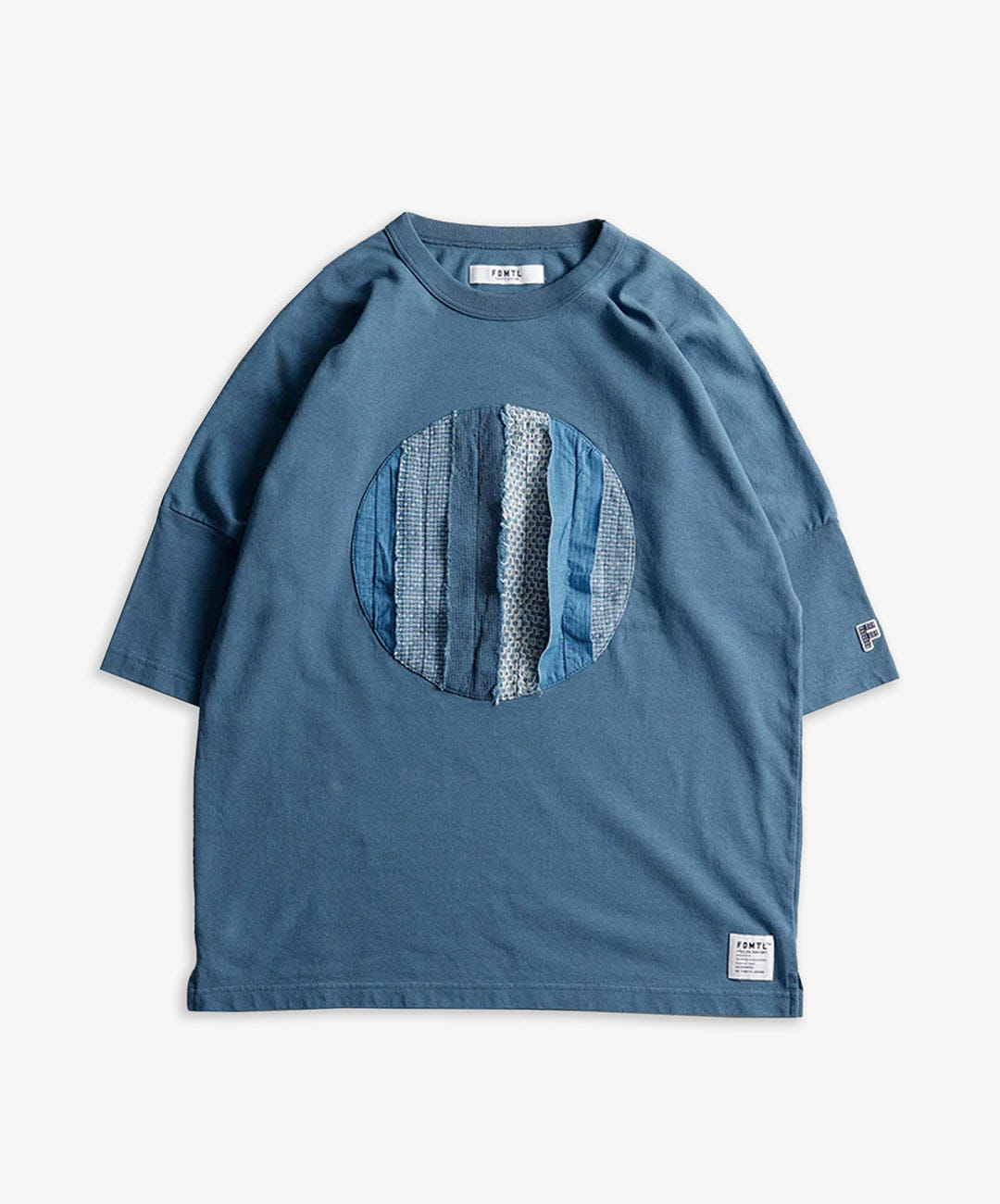 FDMTL | CIRCLE OBI WIDE T-Shirt { BLUE