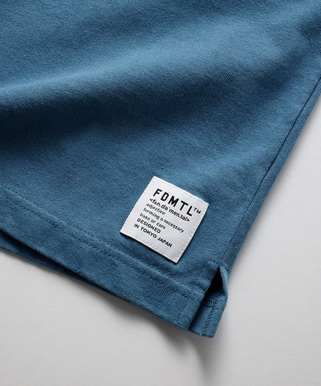 FDMTL | CIRCLE OBI WIDE T-Shirt { BLUE