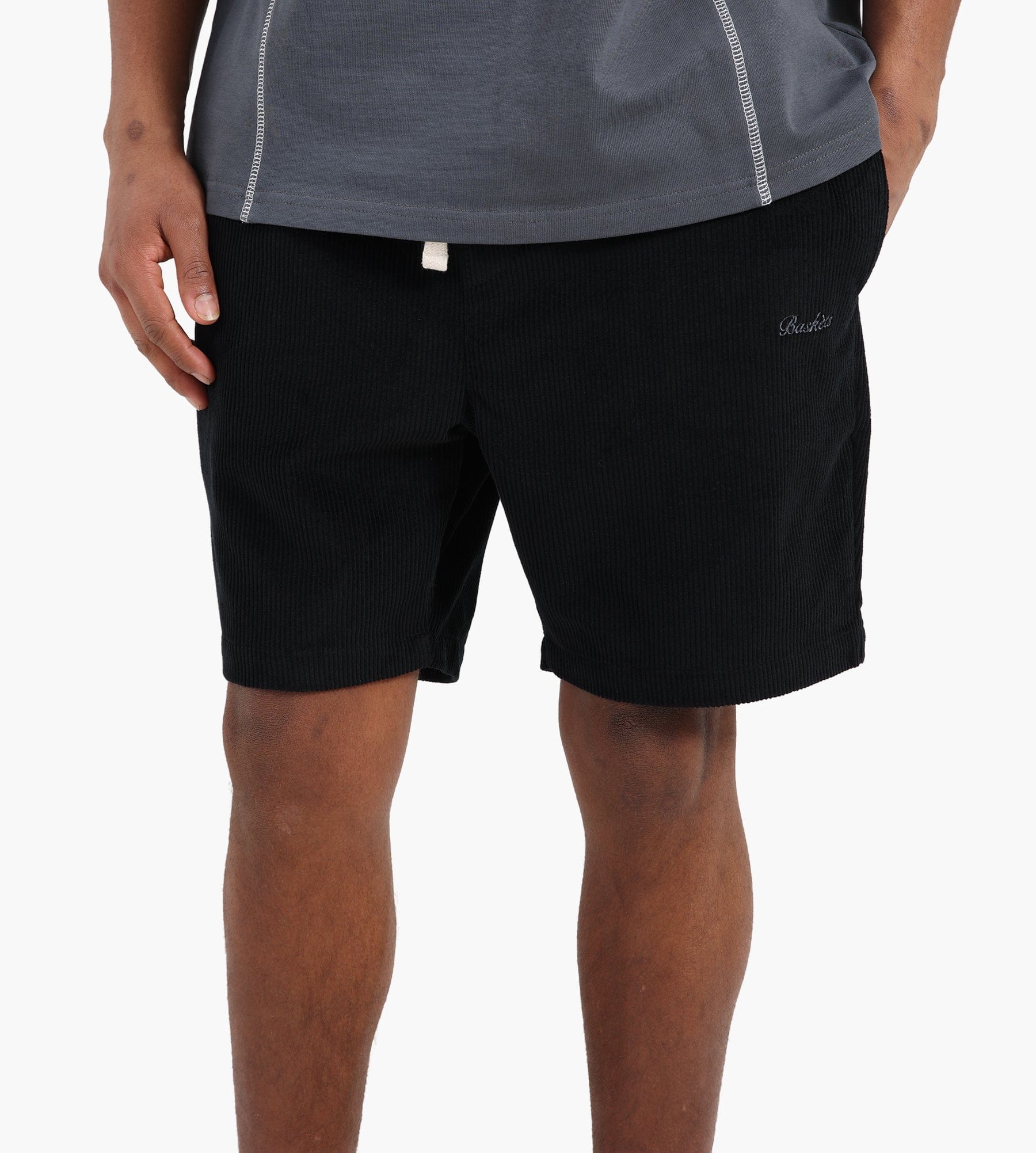 Baskèts Cord Shorts Black