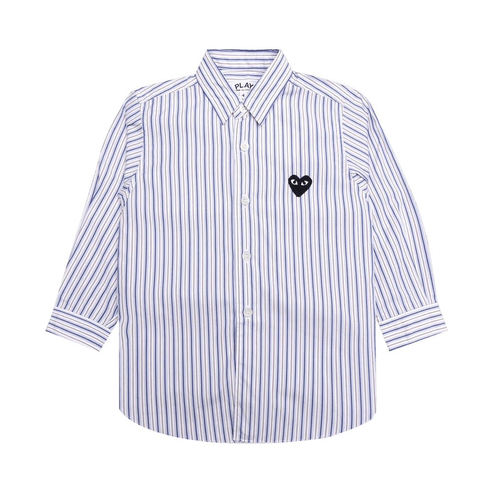 Comme des Garçons PLAY Striped Shirt White/Blue/Brown