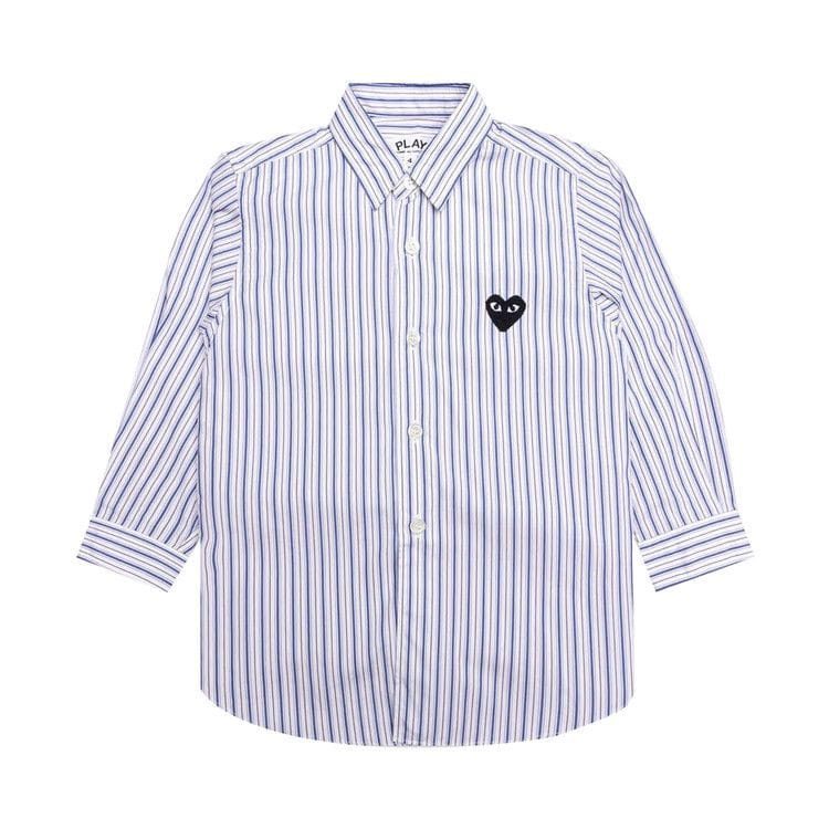 Comme des Garçons PLAY Striped Shirt White/Blue/Brown
