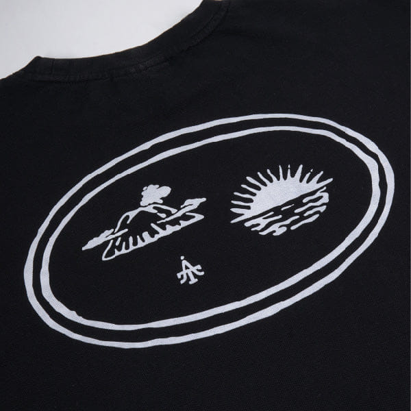 Arthefact Raung Graphique Gili T - Shirt - Black Pigment Dyed