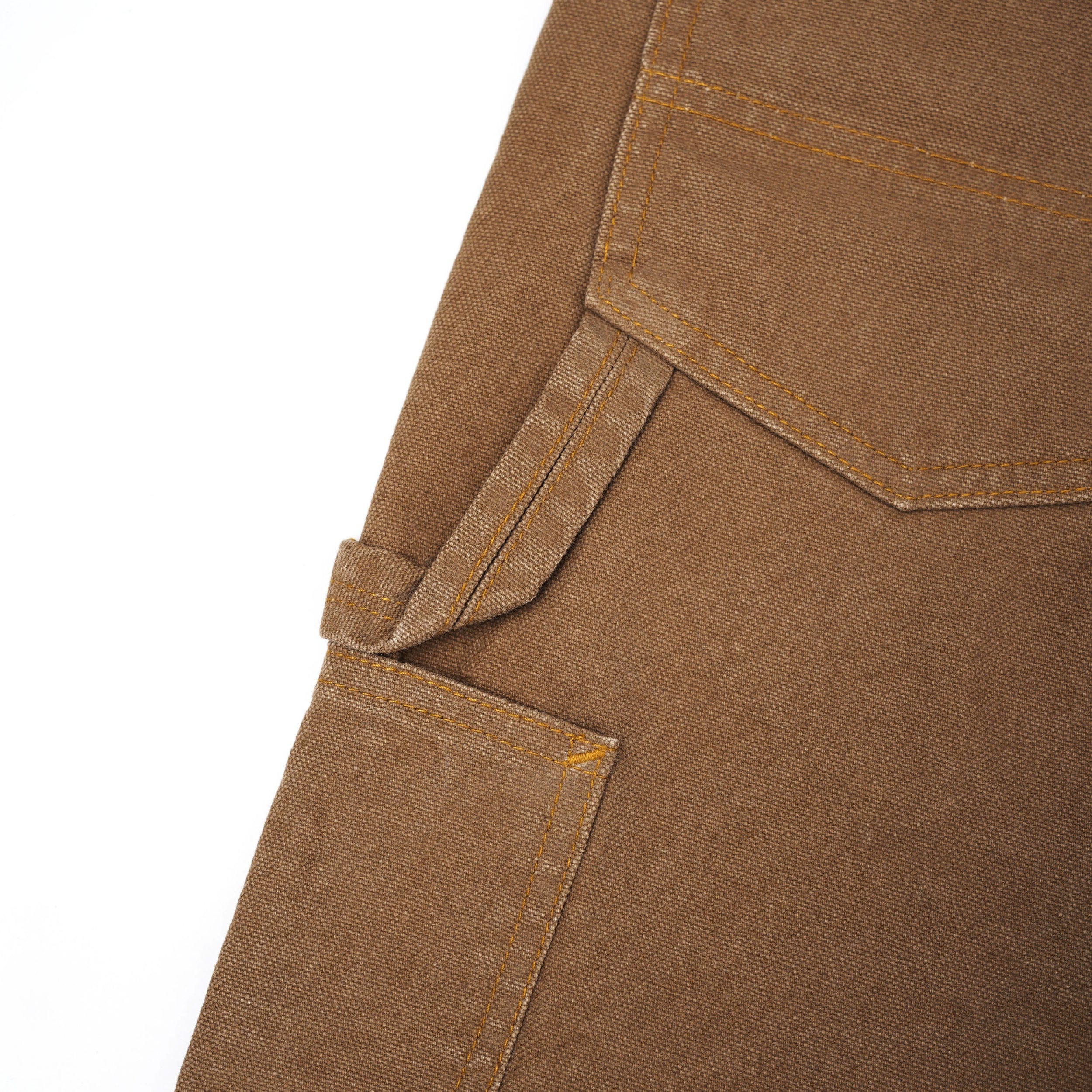 Pot Meets Pop Cacho Carpenter Pants Duck Canvas Dirty - Washed Brown