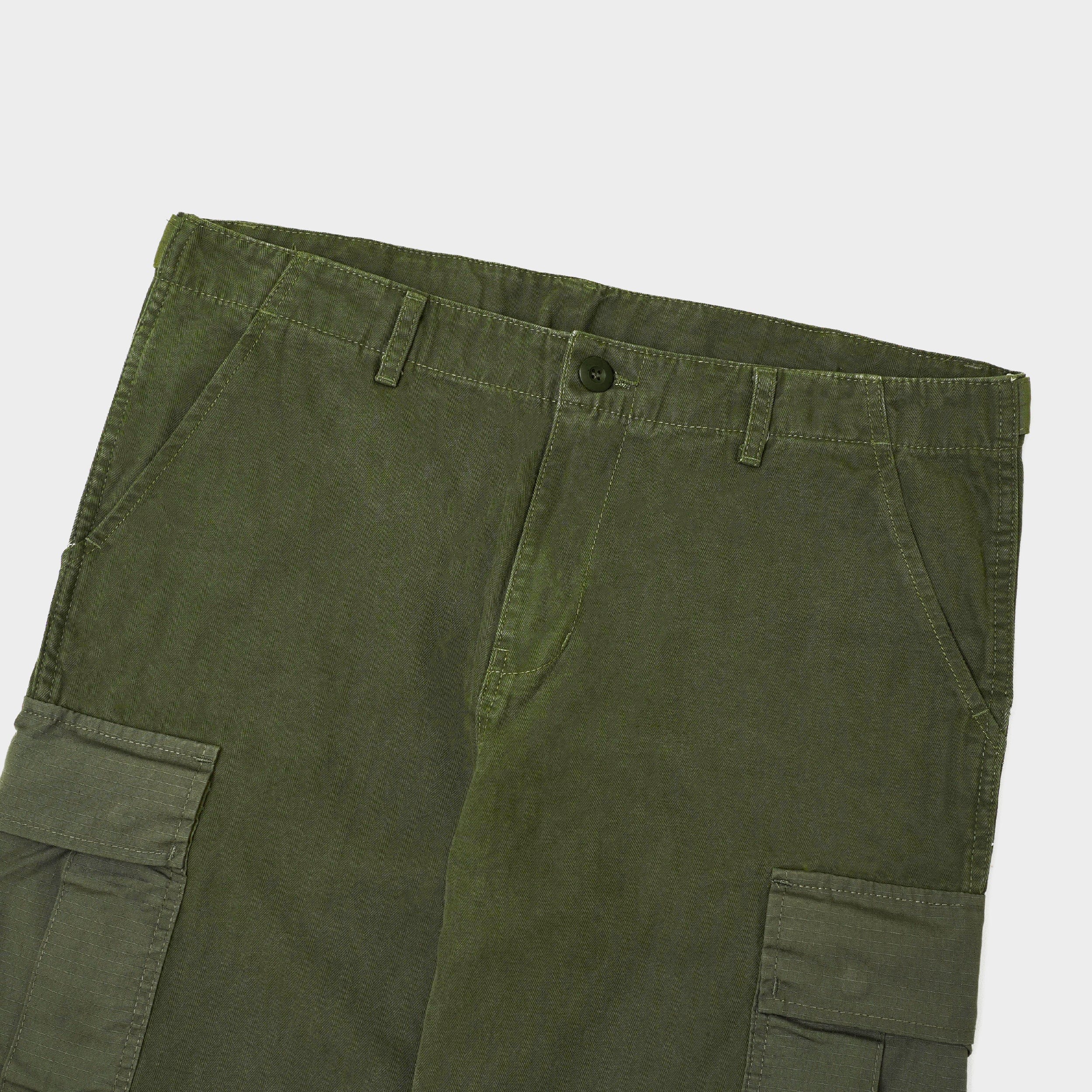Pot Meets Pop Chronic Cargo Pants - Washed Olive