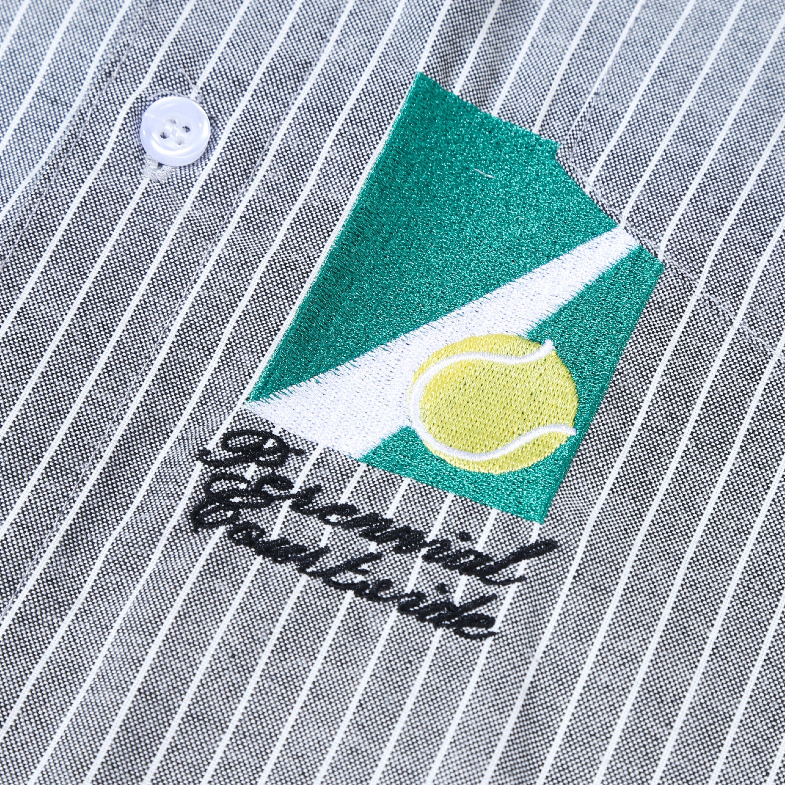 Perennial Skate Co. Courtside Stripe Ls Shirt - Blue