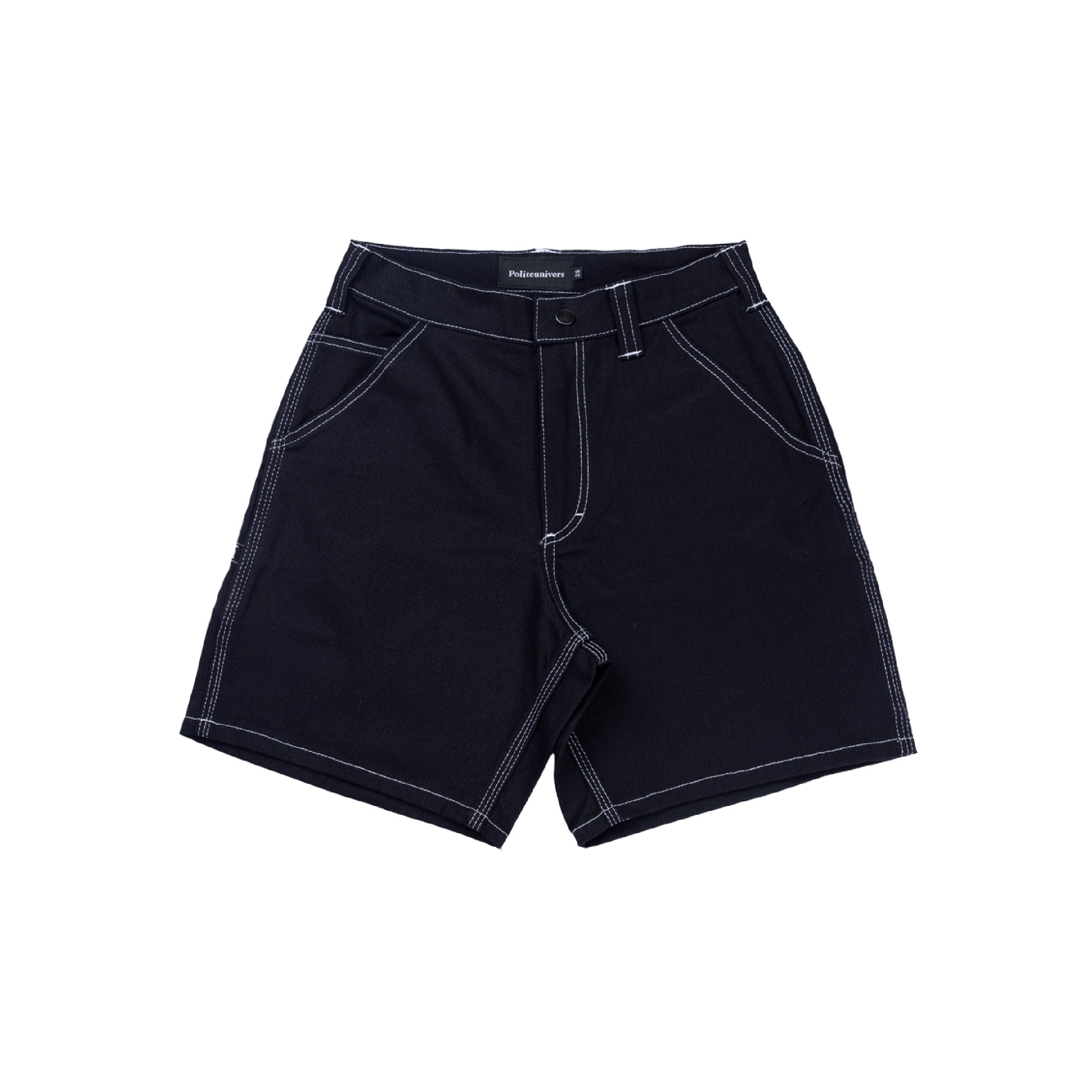 Politeunivers Distorted Logo Painter Short - Black/White