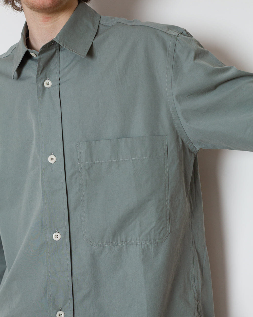 MHL by Margaret Howell Basic Shirt - Fog
